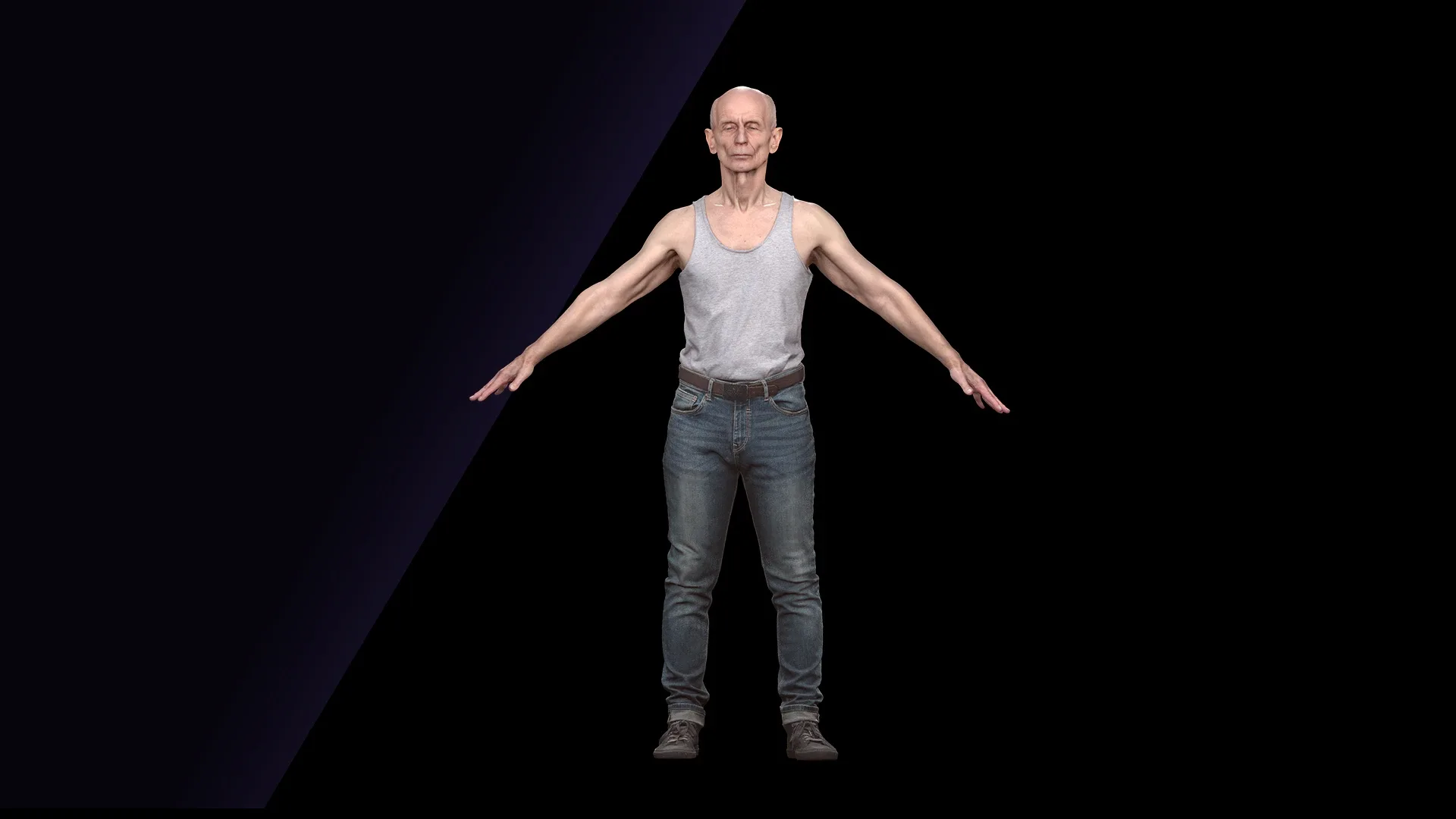 Cleaned A Pose Scan | 3D Model Marcus Doyle Dressed