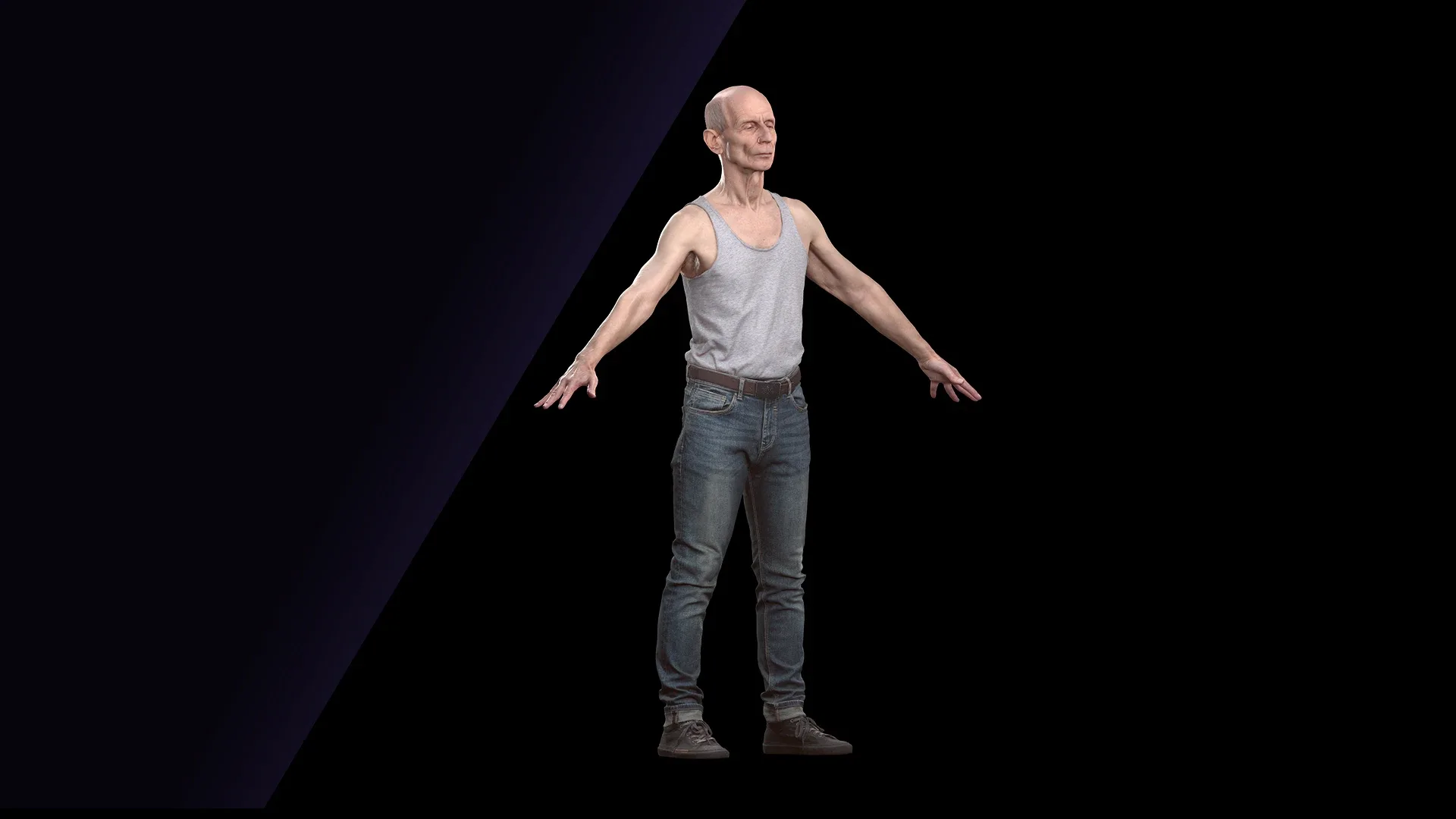 Cleaned A Pose Scan | 3D Model Marcus Doyle Dressed