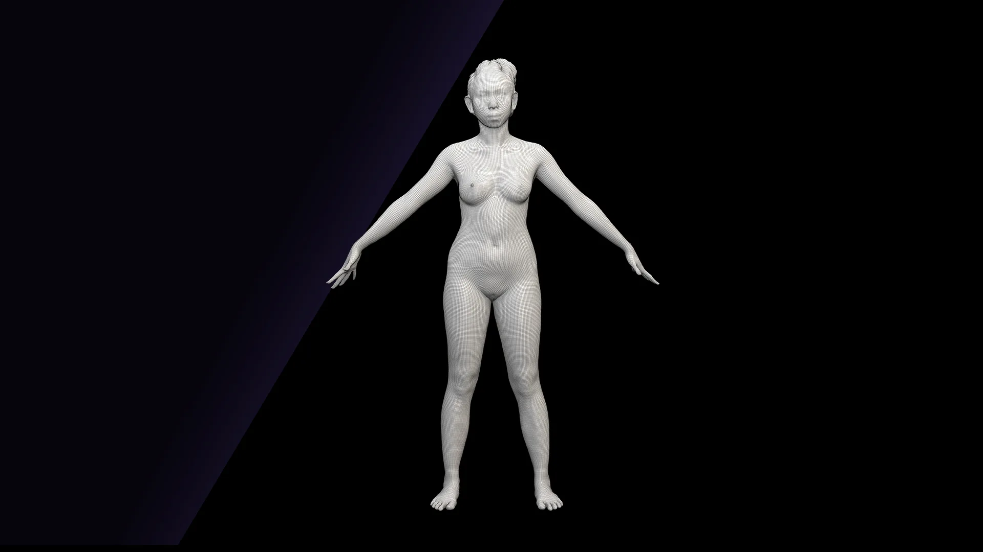 Cleaned A Pose Scan | 3D Model Killa Raketa Nude