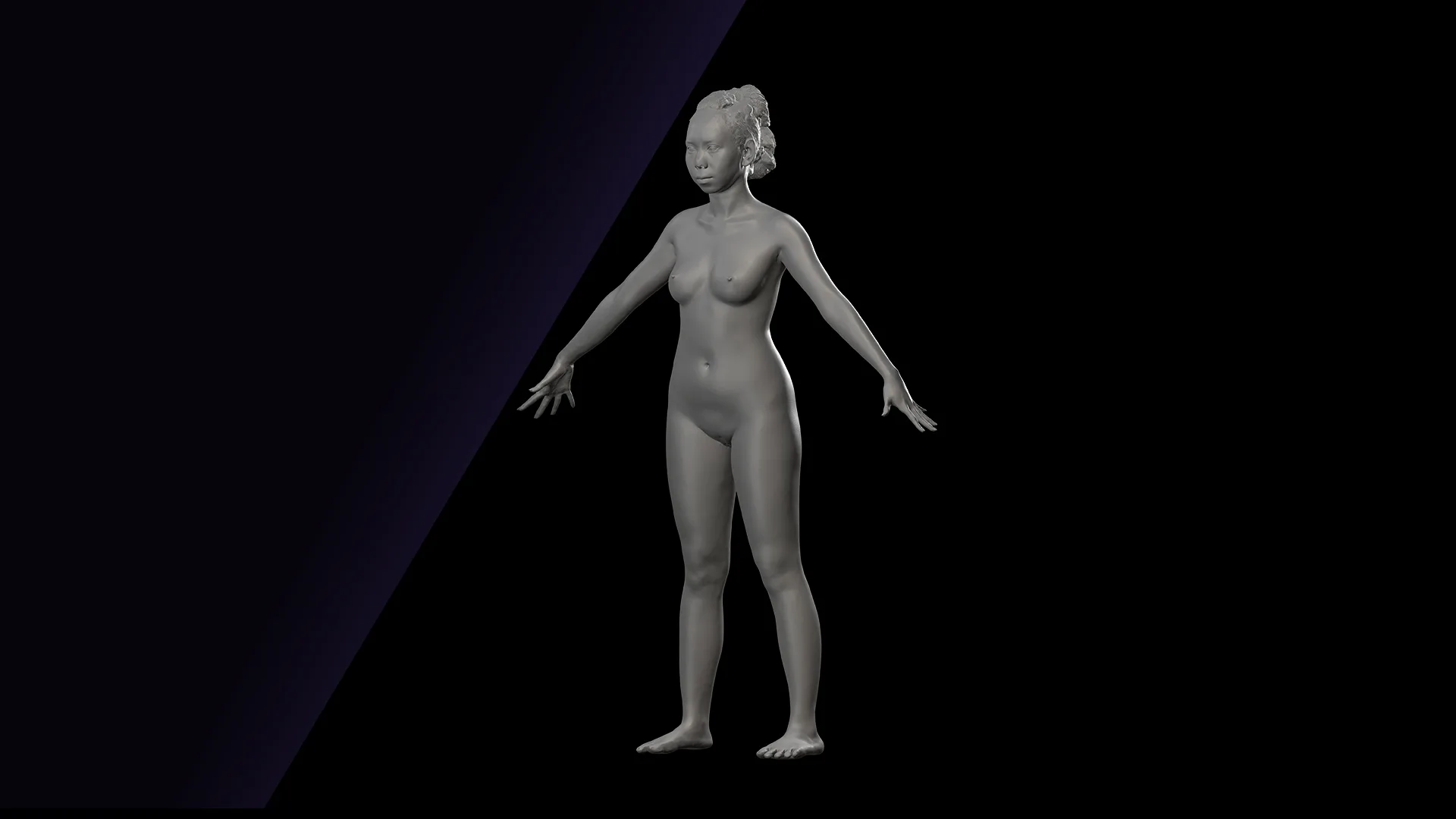 Cleaned A Pose Scan | 3D Model Killa Raketa Nude