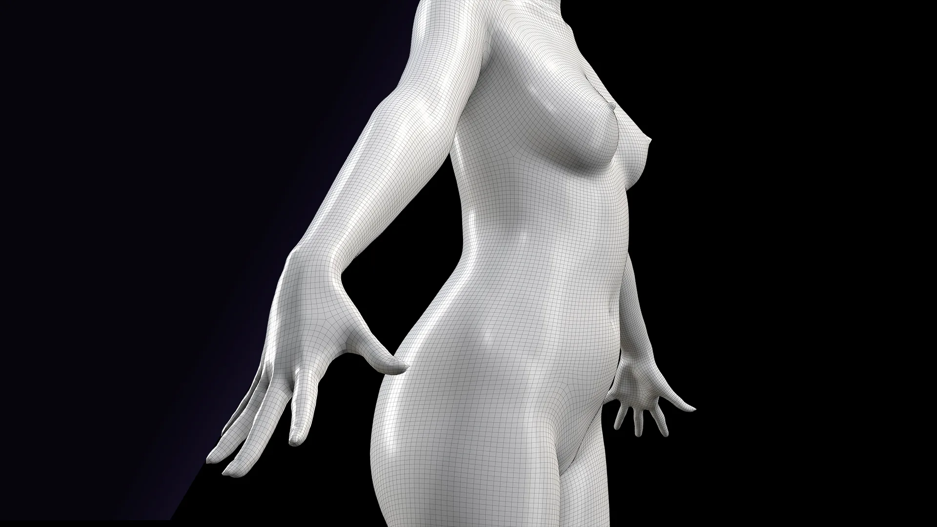 Cleaned A Pose Scan | 3D Model Killa Raketa Nude