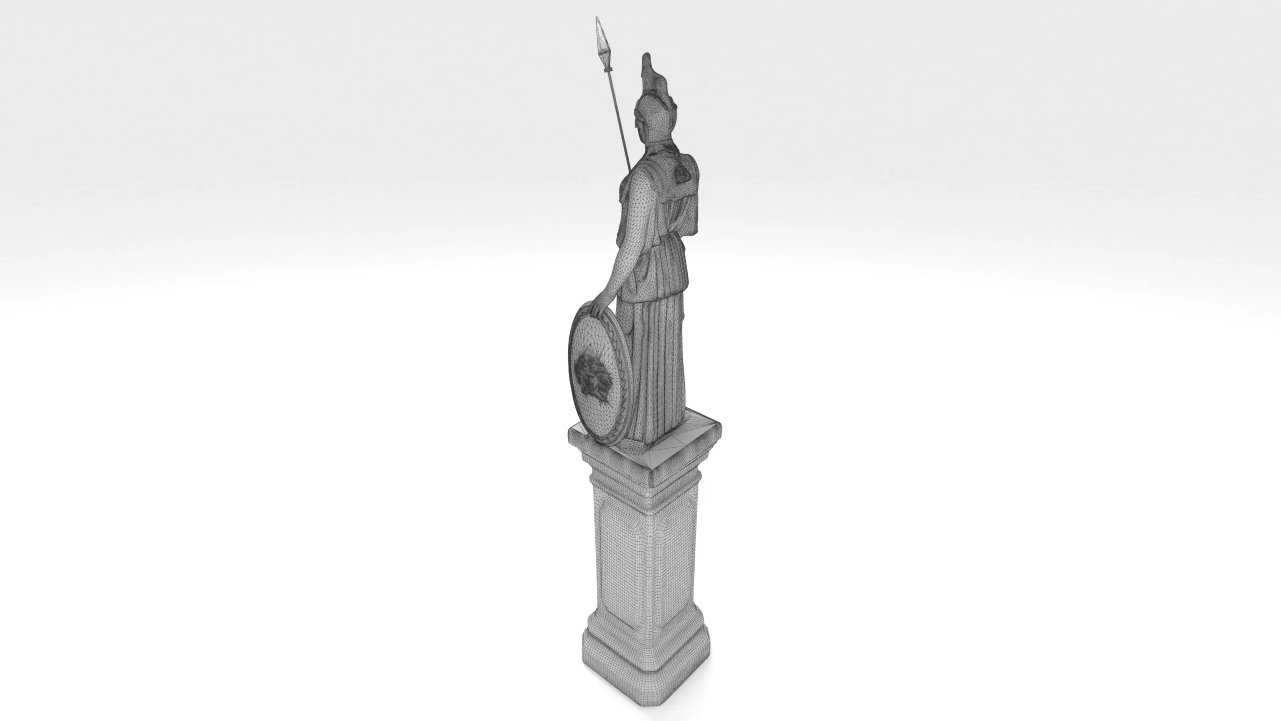 Athena Statue 4K