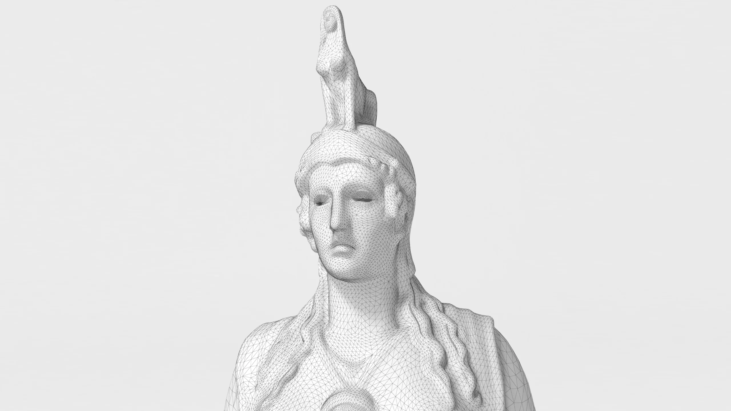 Athena Statue 4K