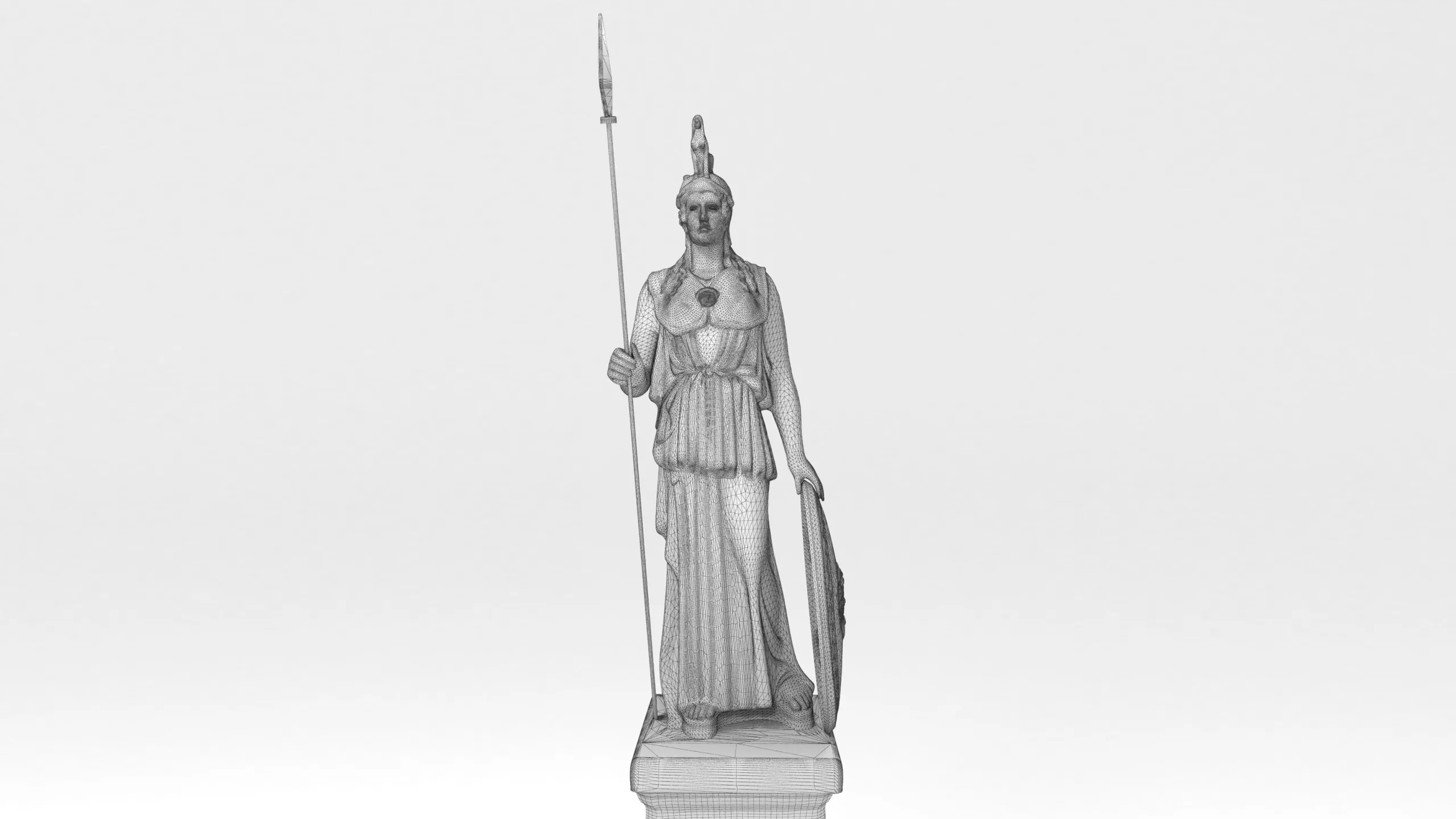 Athena Statue 4K