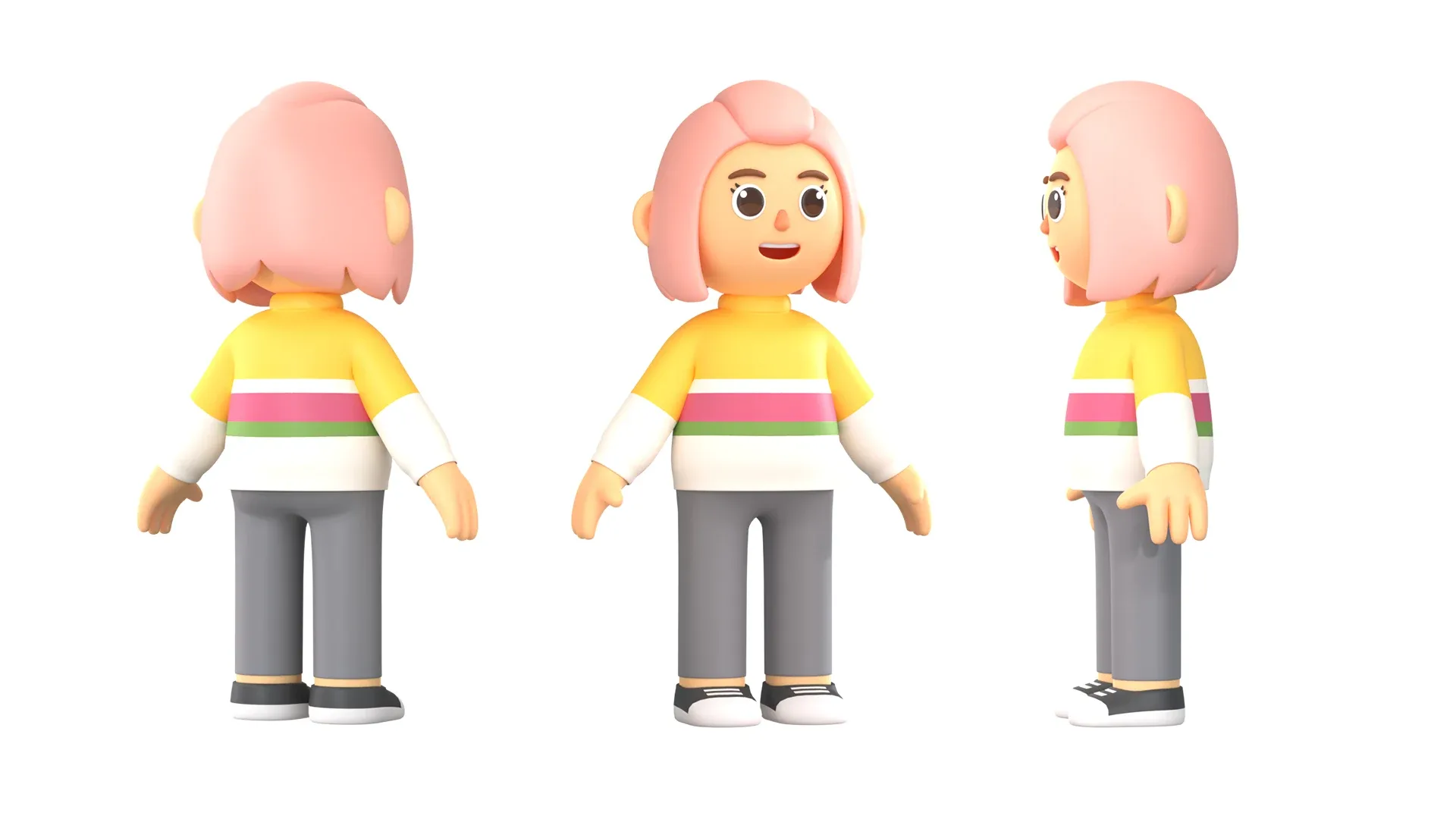 RIGGED CASUAL CHARACTERS 2 - PACK 1