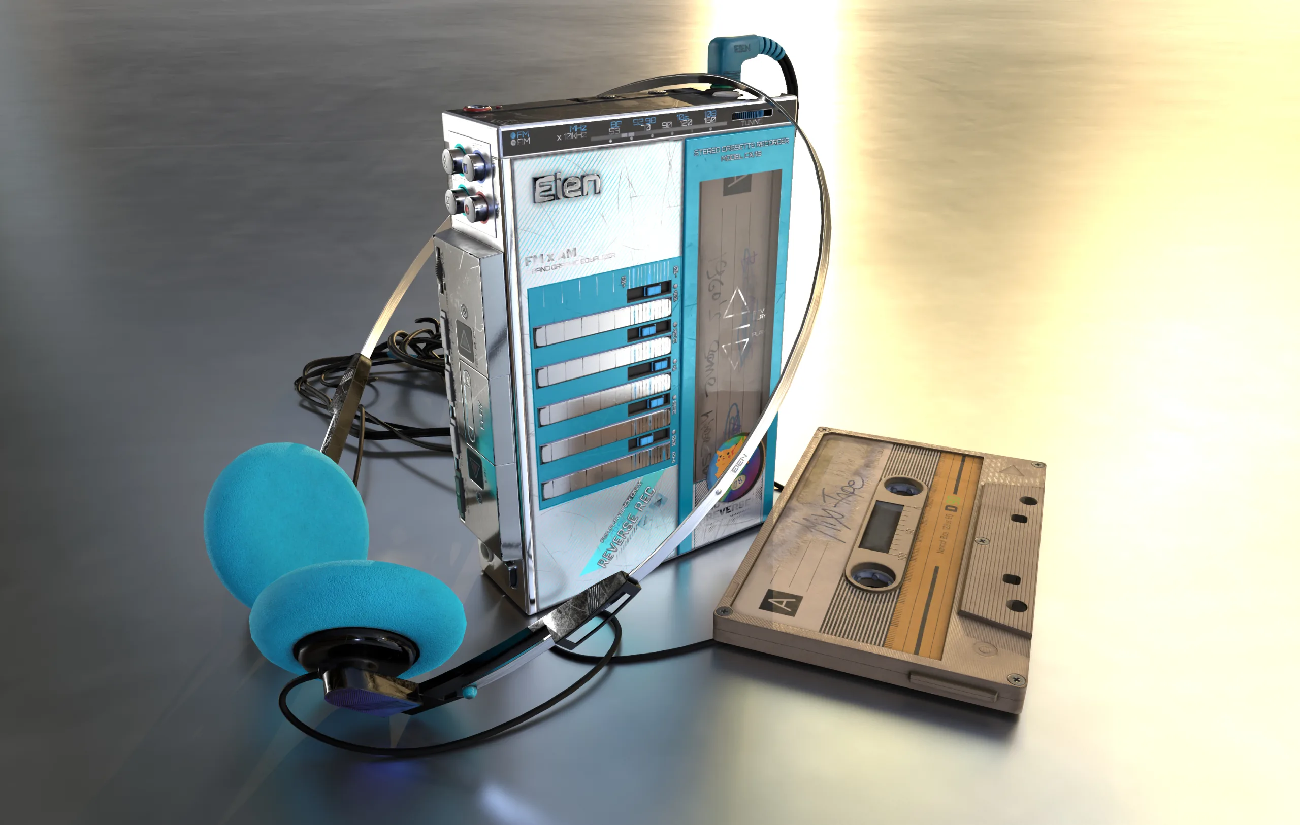 1986 FM/AM Cassette Recorder (Game ready)