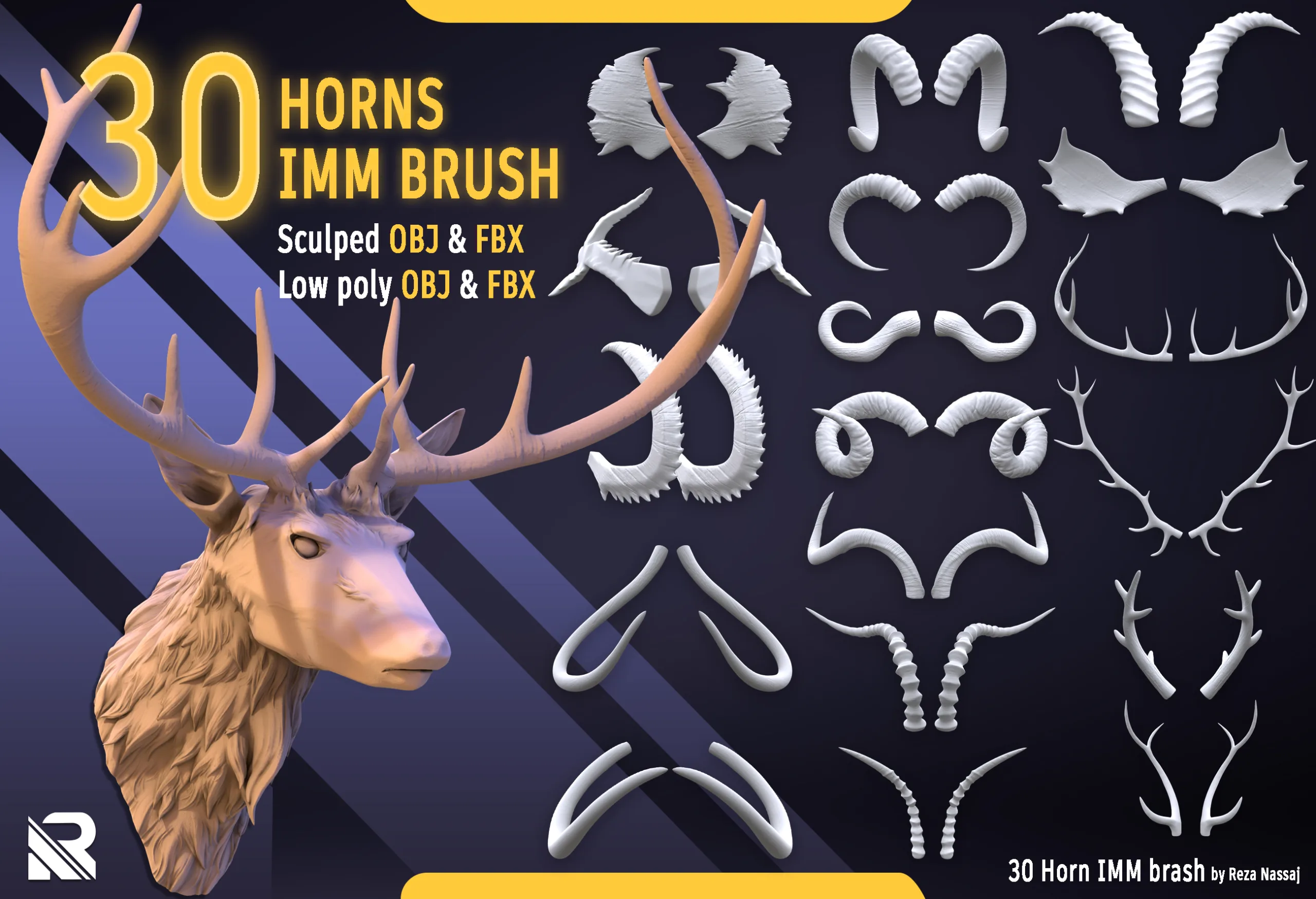 30 Horns and tusk for Humans and Animals