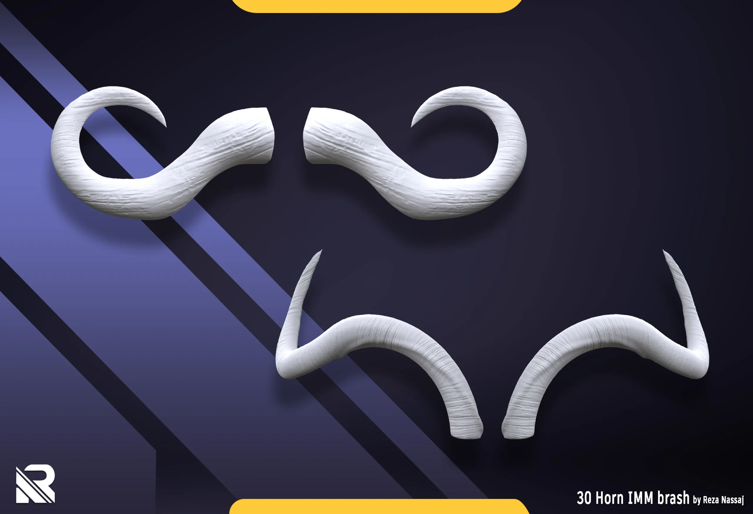 30 Horns and tusk for Humans and FlippedNormals