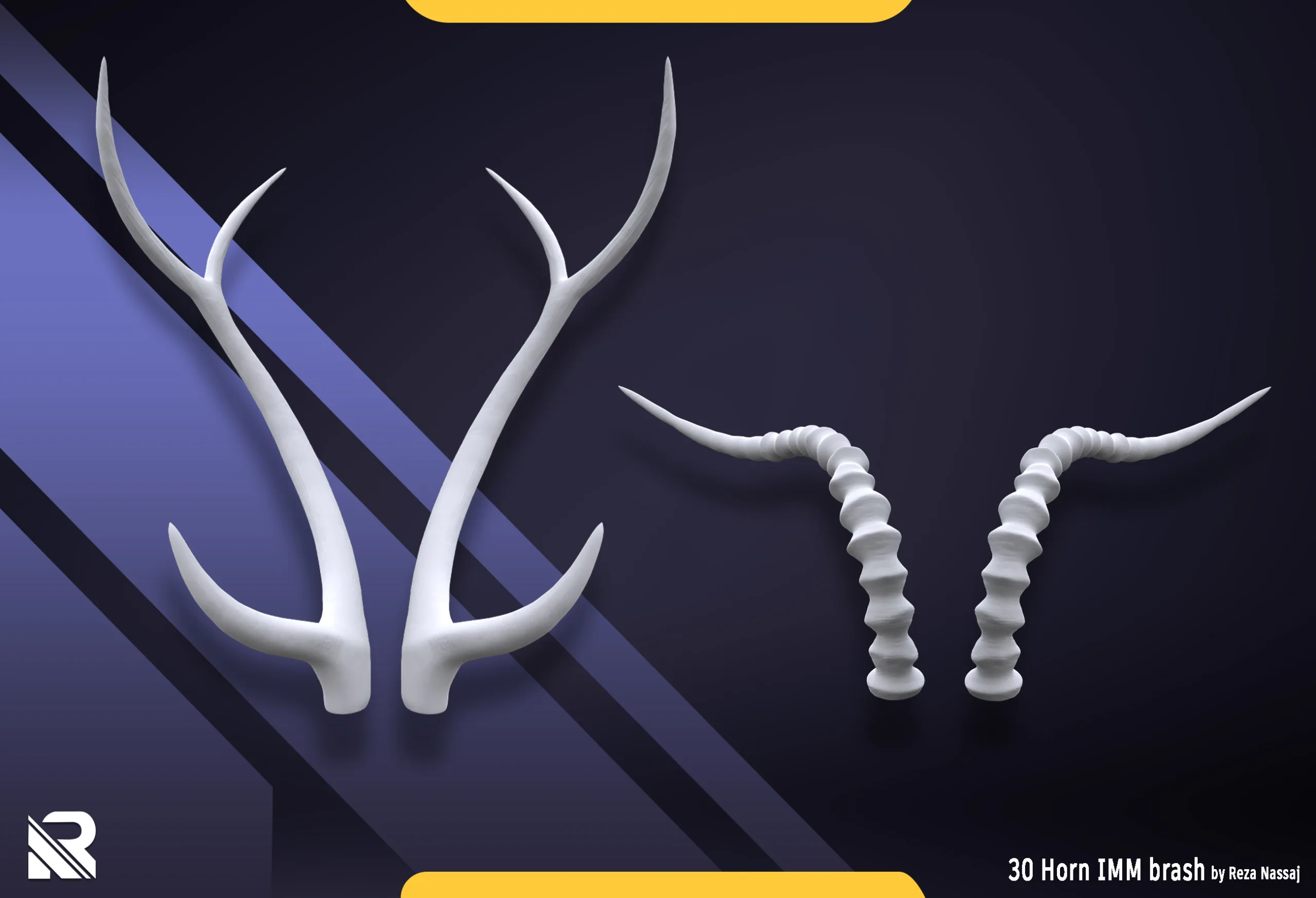 30 Horns and tusk for Humans and FlippedNormals