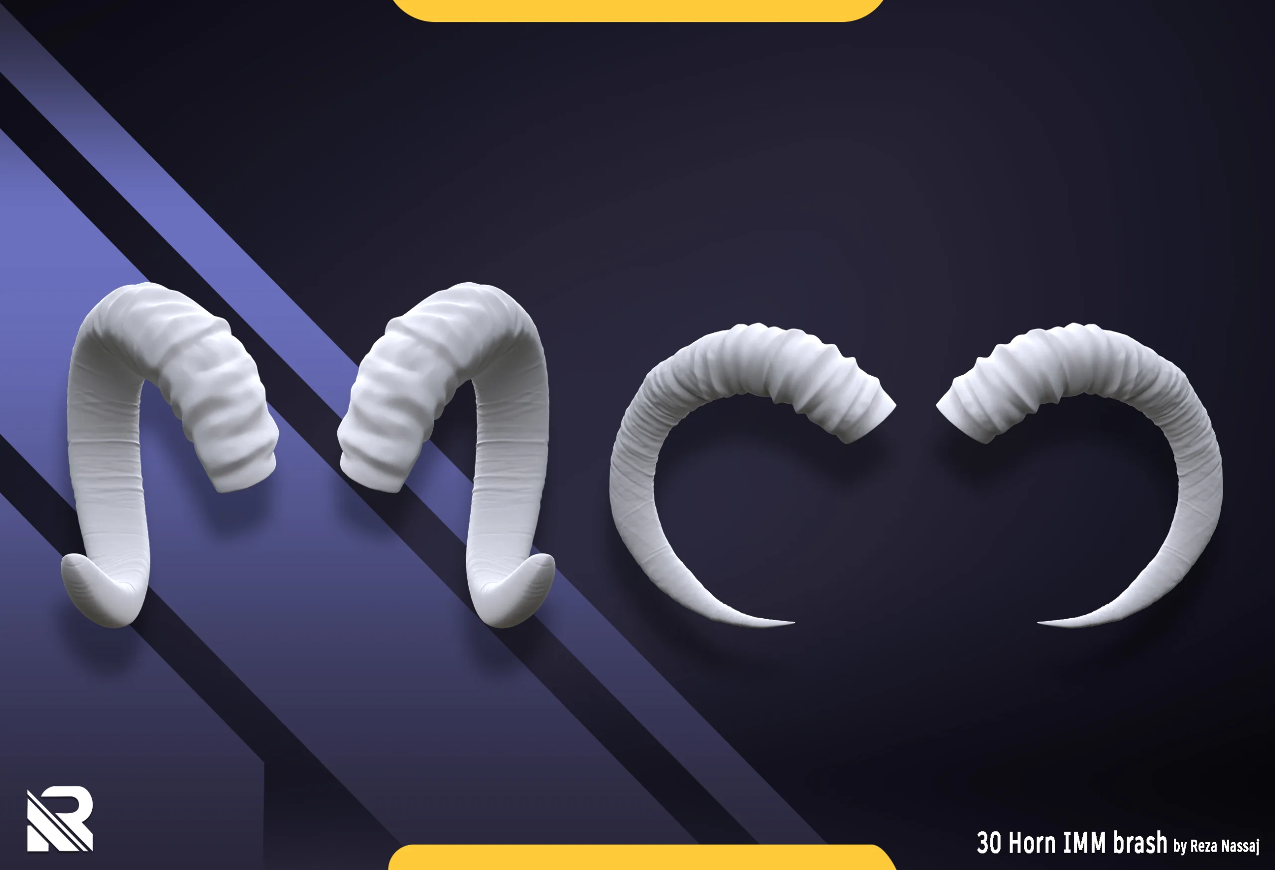 30 Horns and tusk for Humans and FlippedNormals