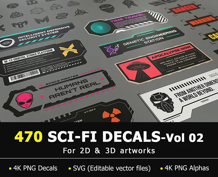 470 Sci-Fi Decals-Vol 02