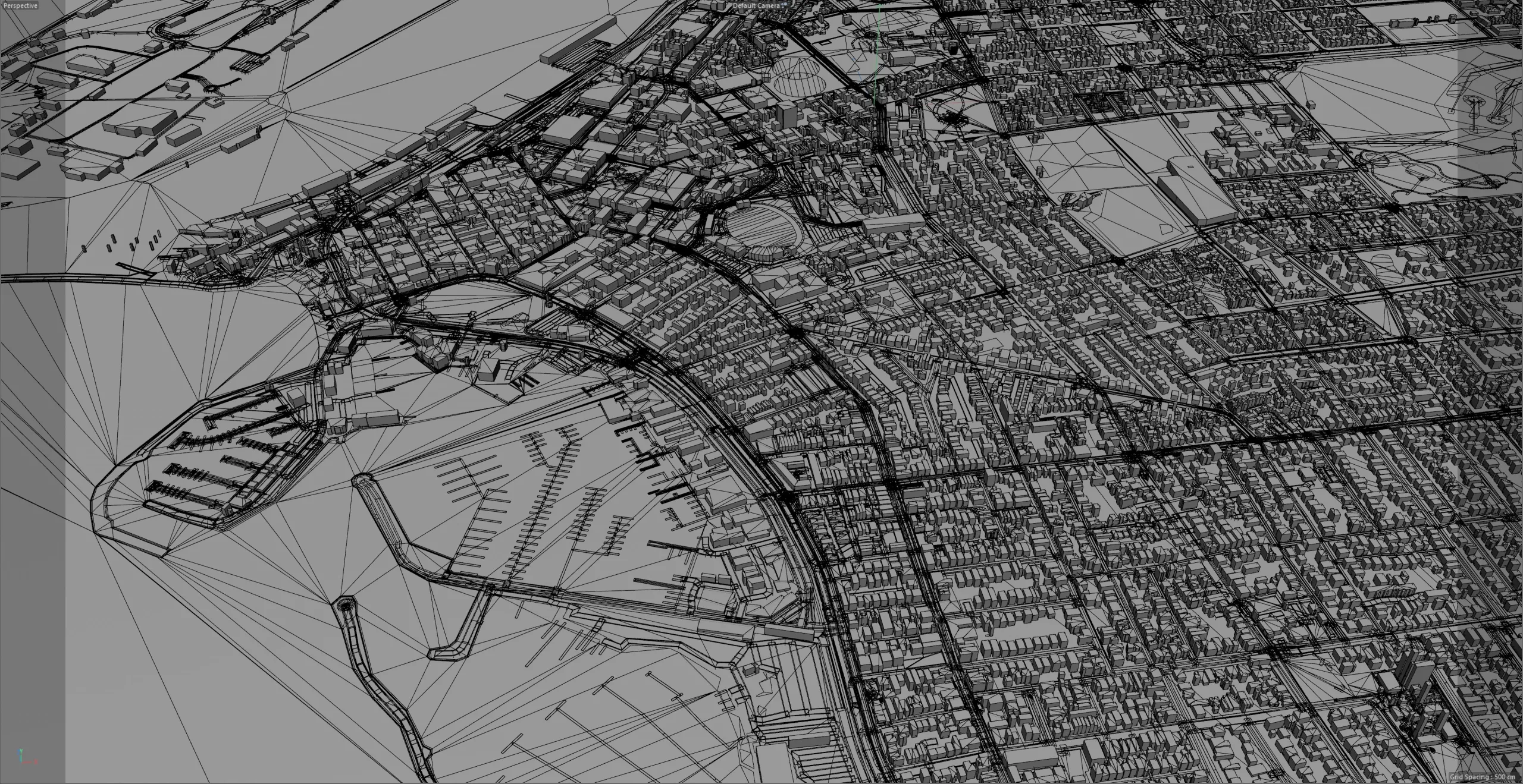 Fremantle city Western Australia 3d model 15km