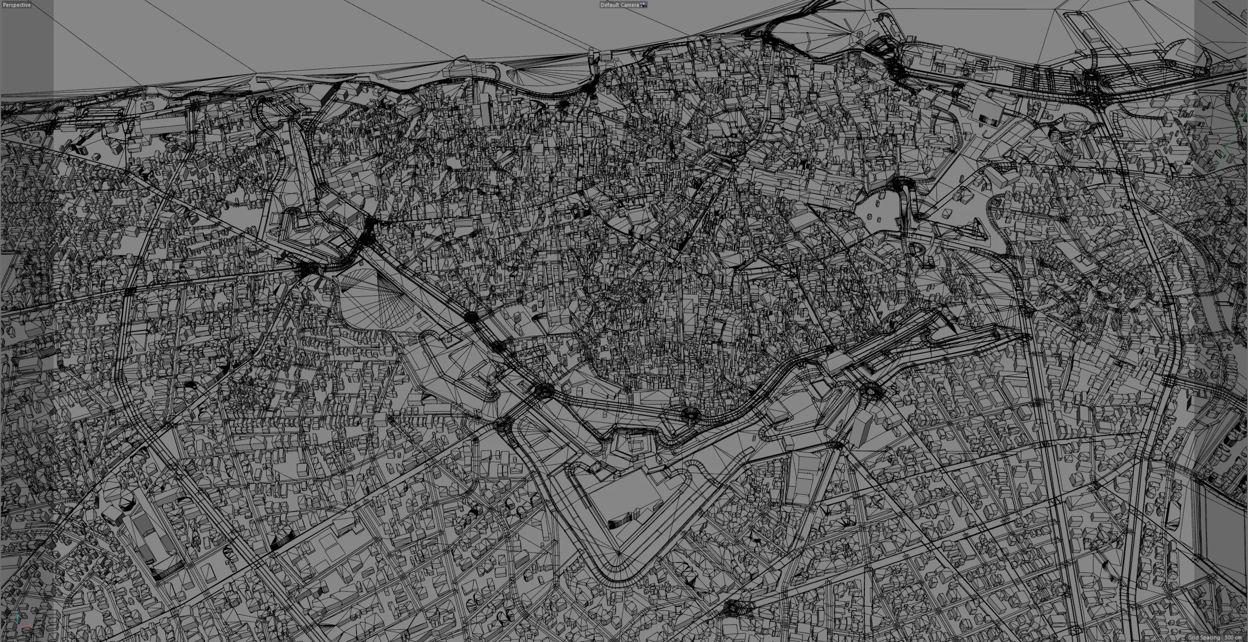 Heraklion city Greece 3d model 30km