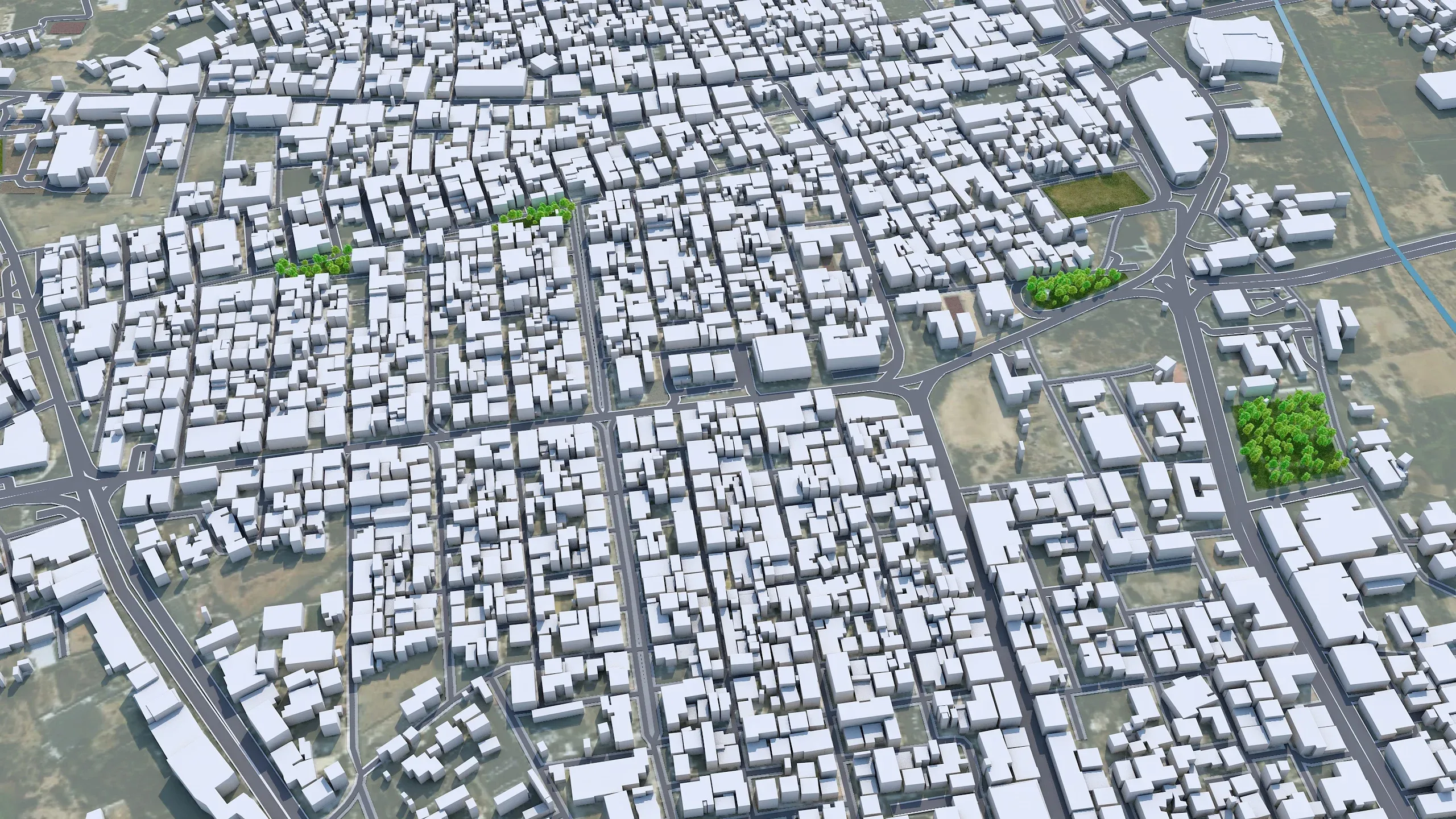 Khamis Mushait City Saudi Arabia 3d model 50km