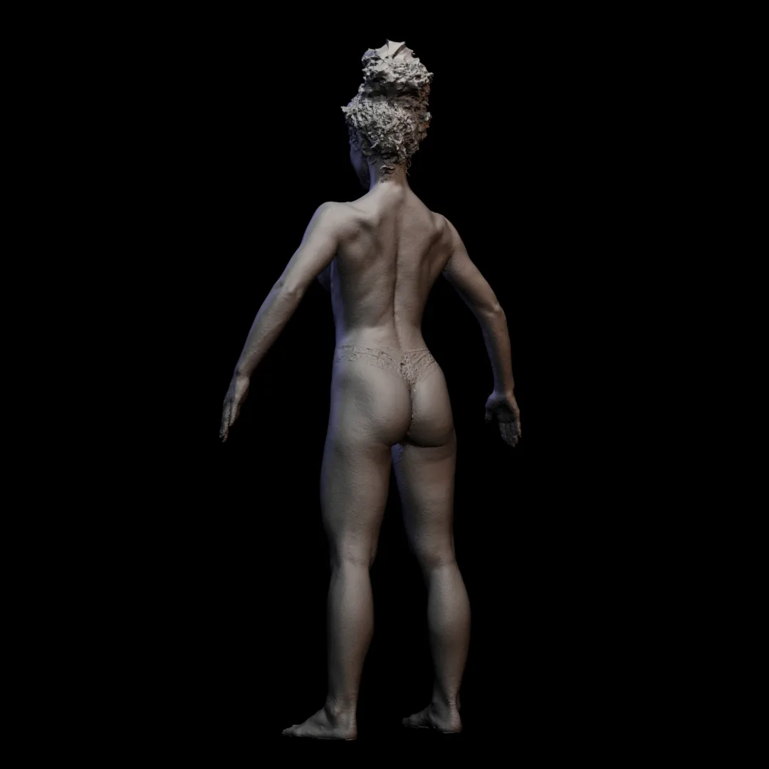 3D scan real muscleanatomy Woman13 pose 01