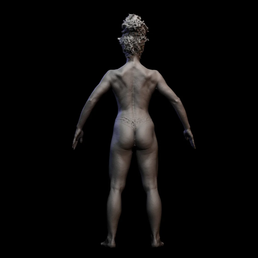 3D scan real muscleanatomy Woman13 pose 01