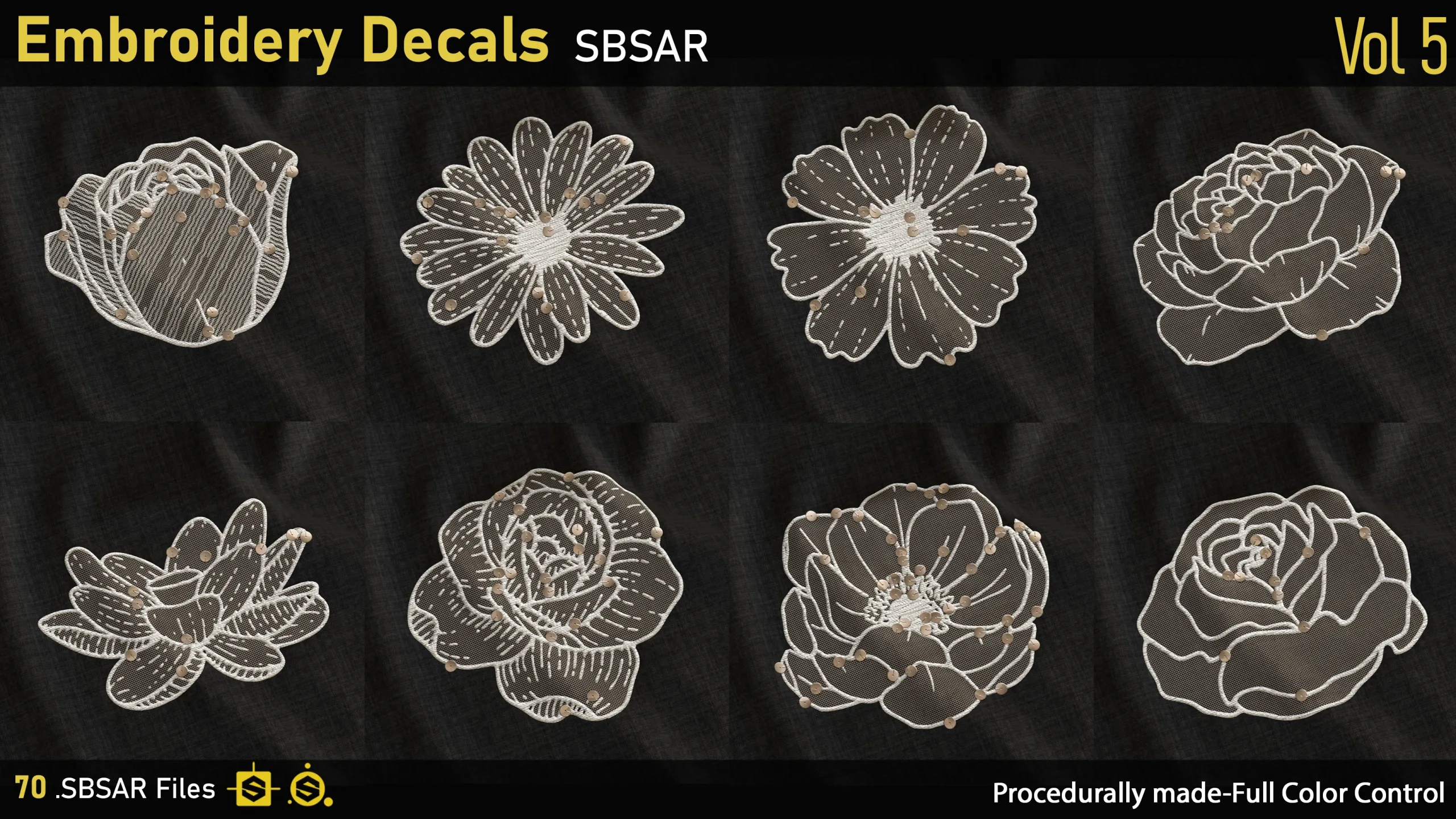 Embroidery Decals-Vol5-SBSAR