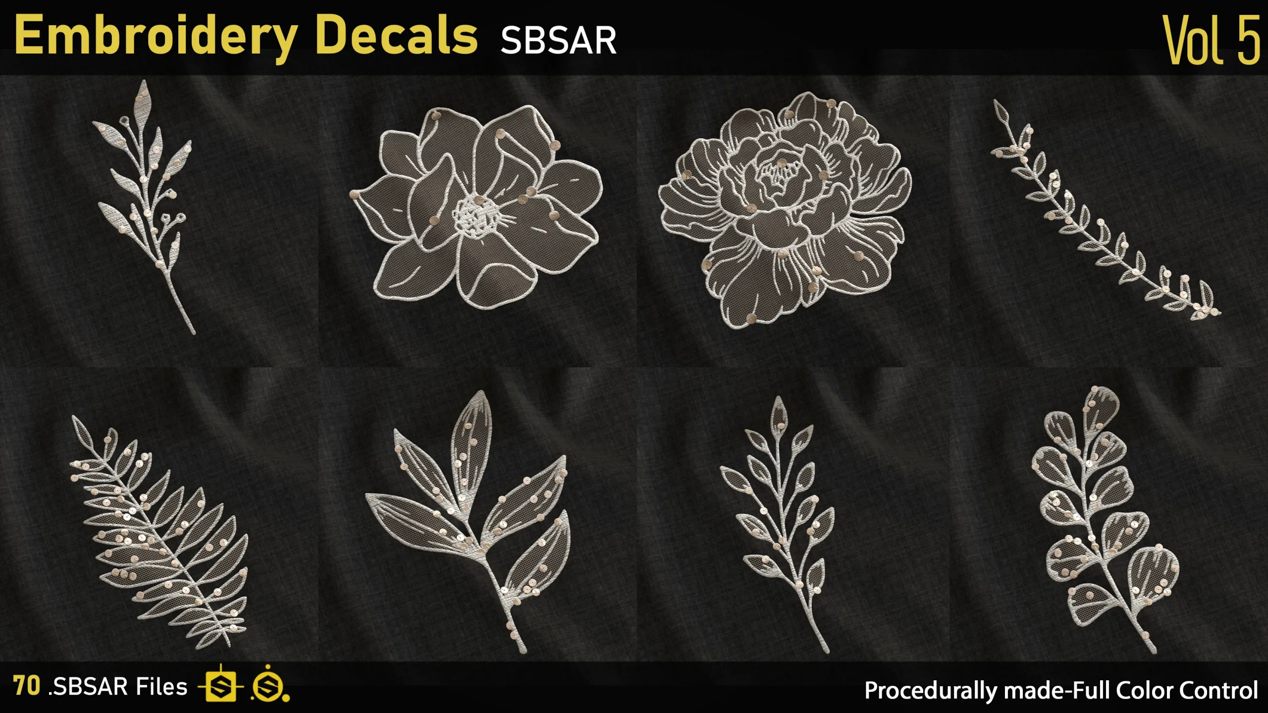 Embroidery Decals-Vol5-SBSAR