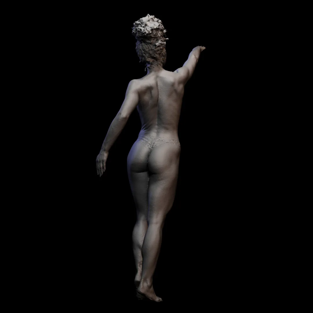 3D scan real muscleanatomy Woman13 pose 02