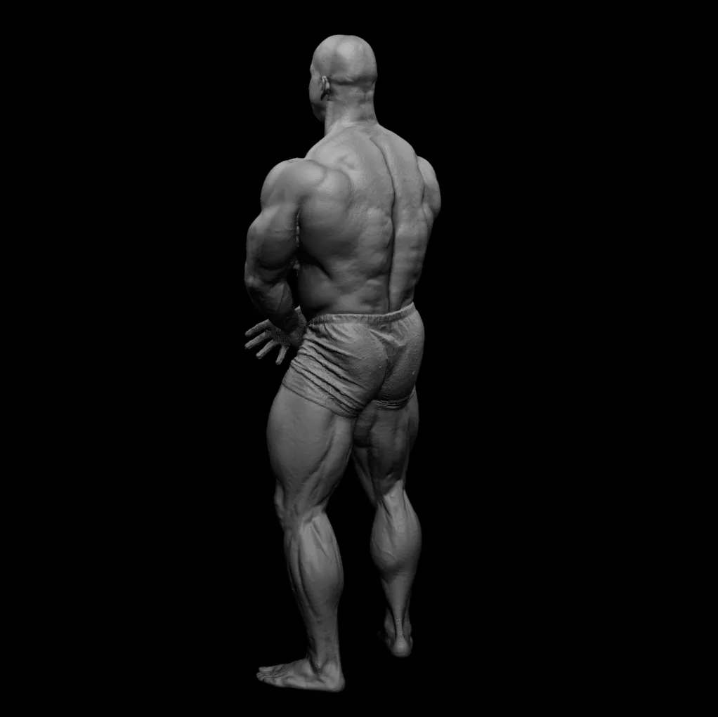 3D scan real extreme muscleanatomy Man08 pose 02