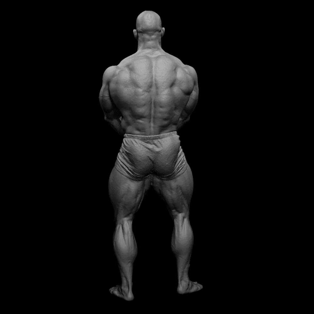 3D scan real extreme muscleanatomy Man08 pose 02