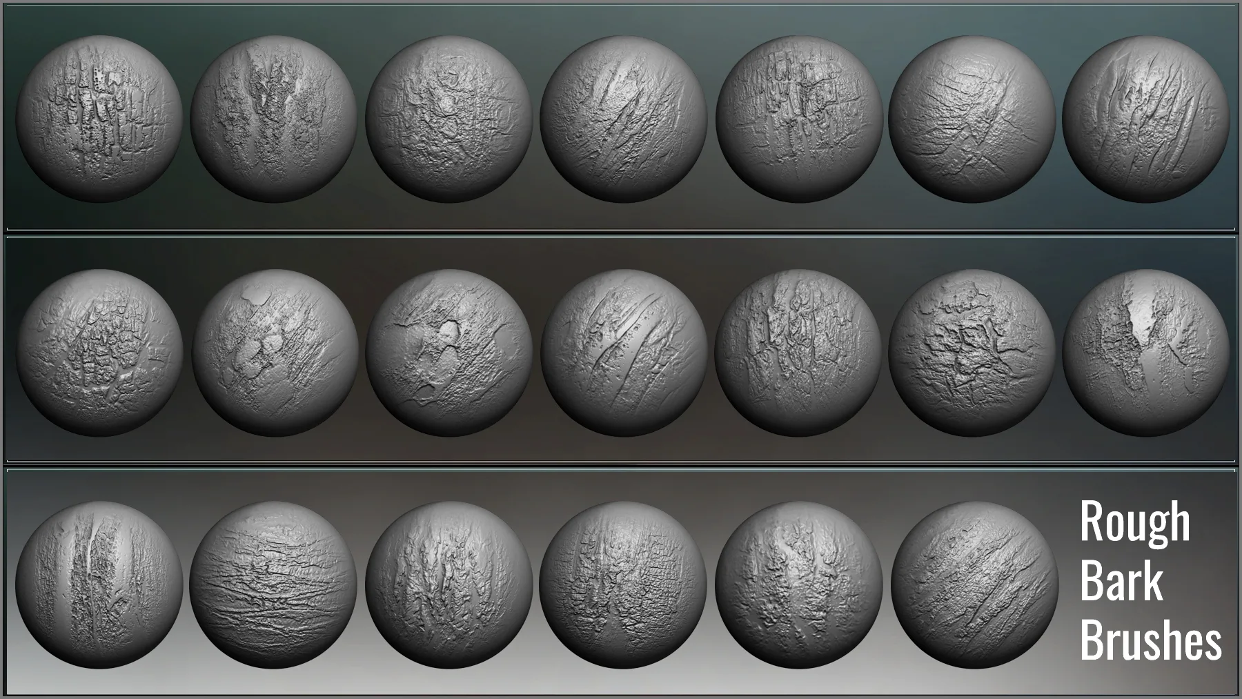 Tree Maker: 117 ZBrush Brushes, 50 Alphas & 8 Tree Basemeshes