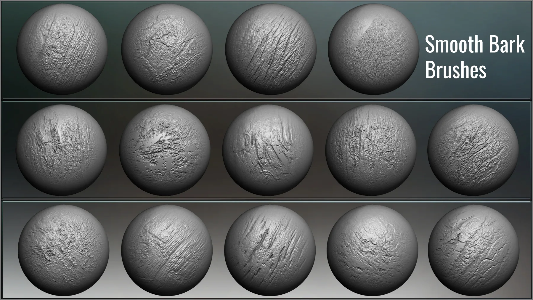 Tree Maker: 117 ZBrush Brushes, 50 Alphas & 8 Tree Basemeshes