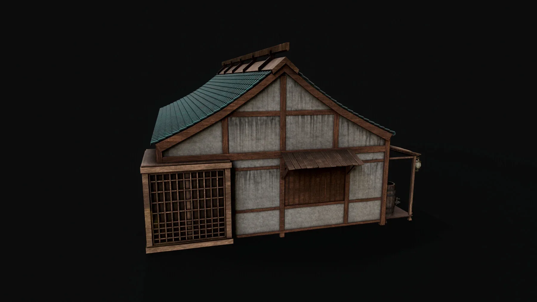 Asian Japanese Traditional Realistic Building