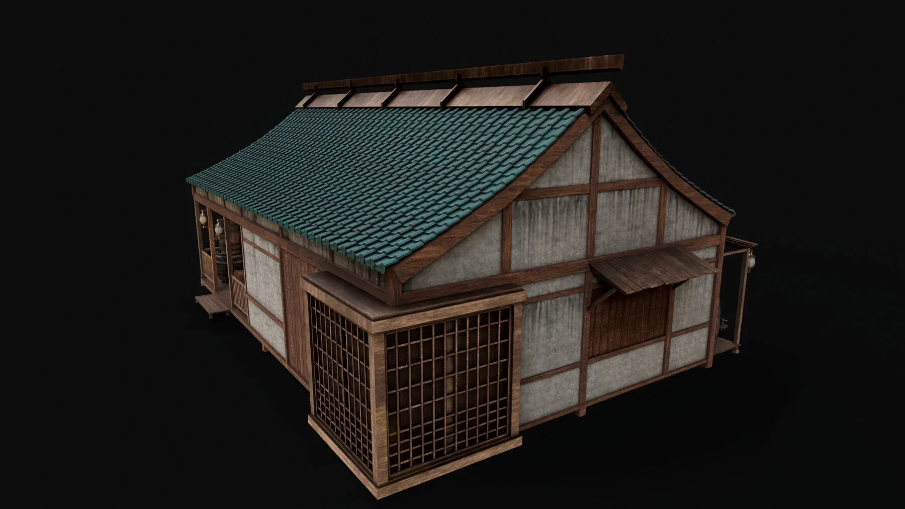 Asian Japanese Traditional Realistic Building