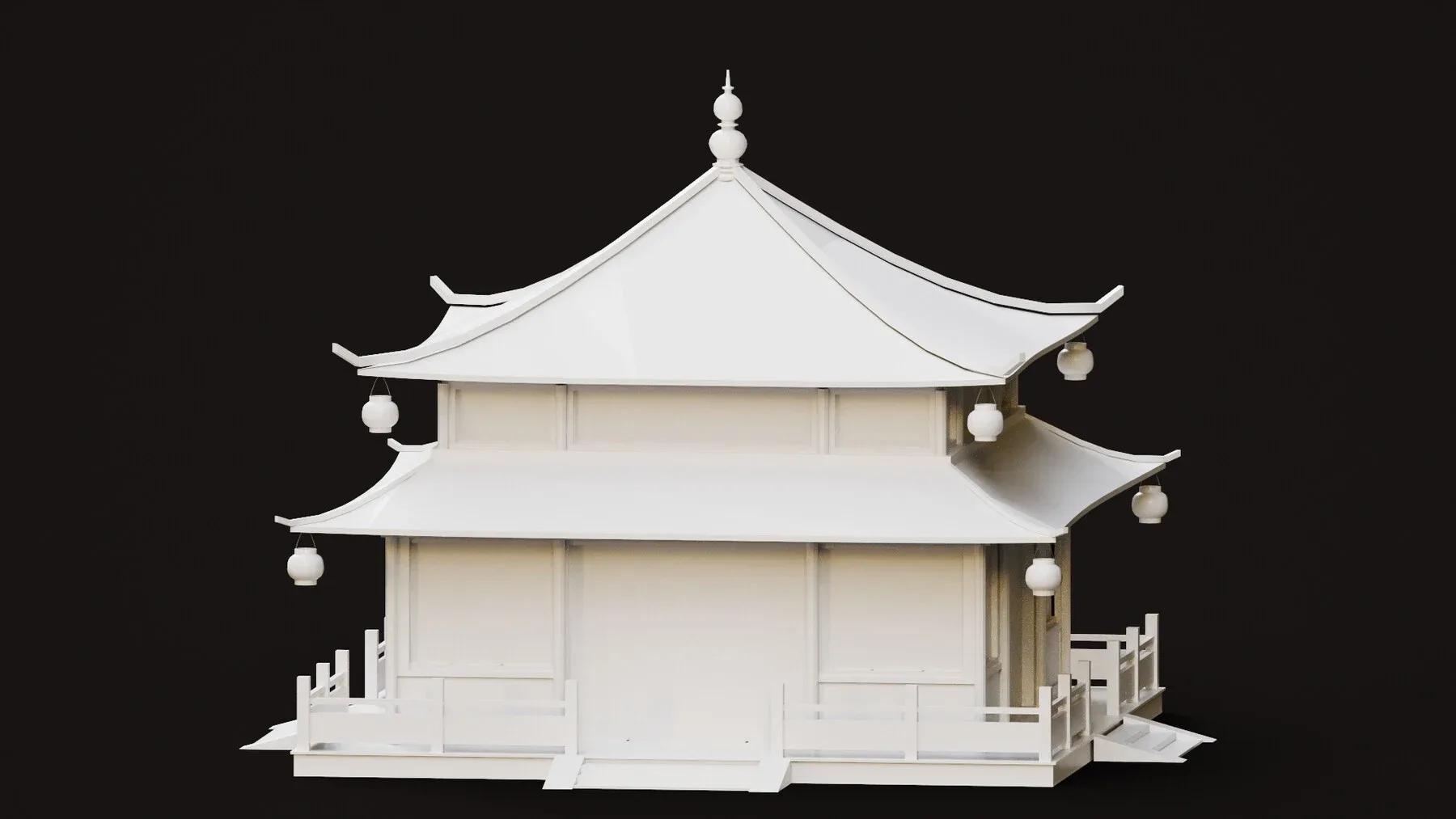 Asian Japanese Realistic Exterior Building