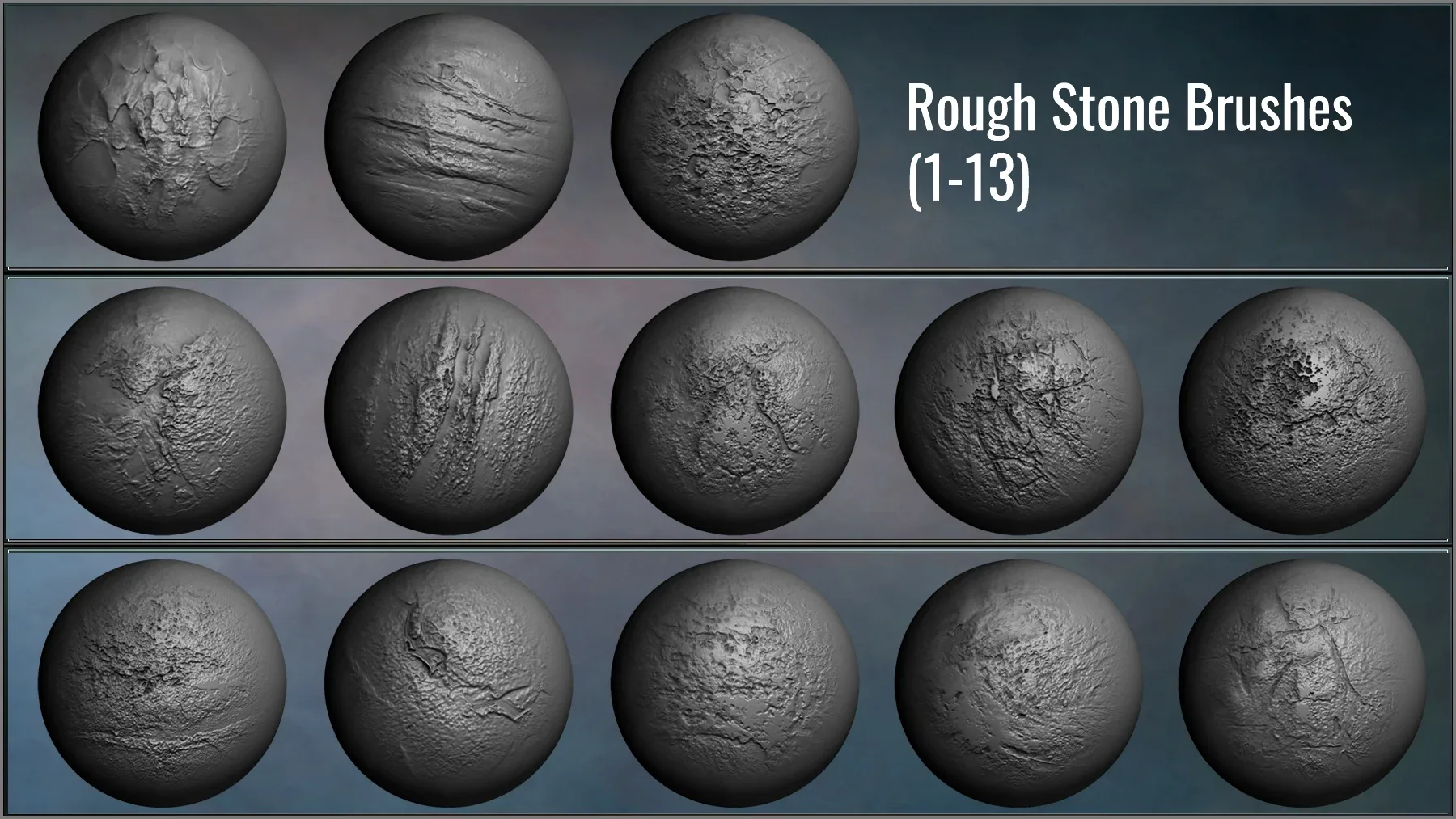 Stone Maker: 171 ZBrush Brushes And 50 Alphas