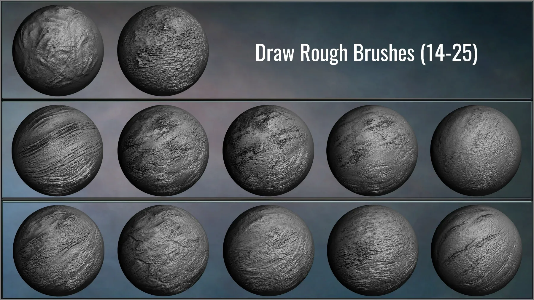 Stone Maker: 171 ZBrush Brushes And 50 Alphas