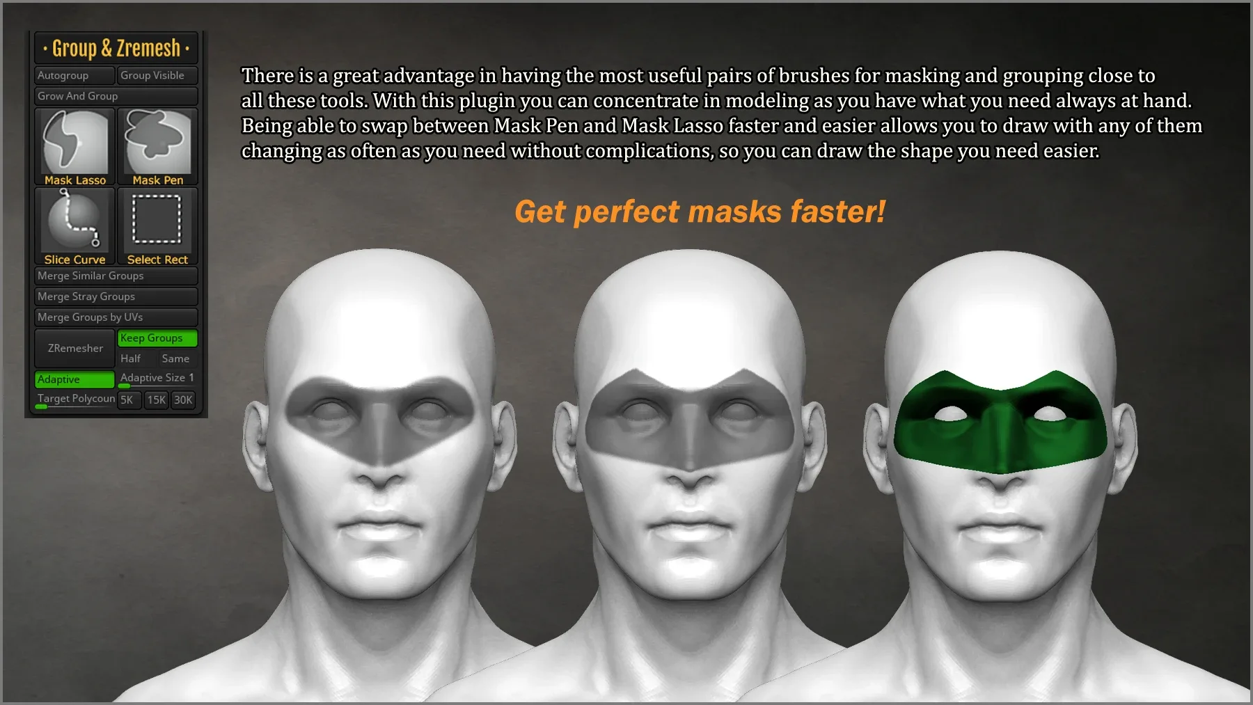 Easy Mesh ZBrush Plugin