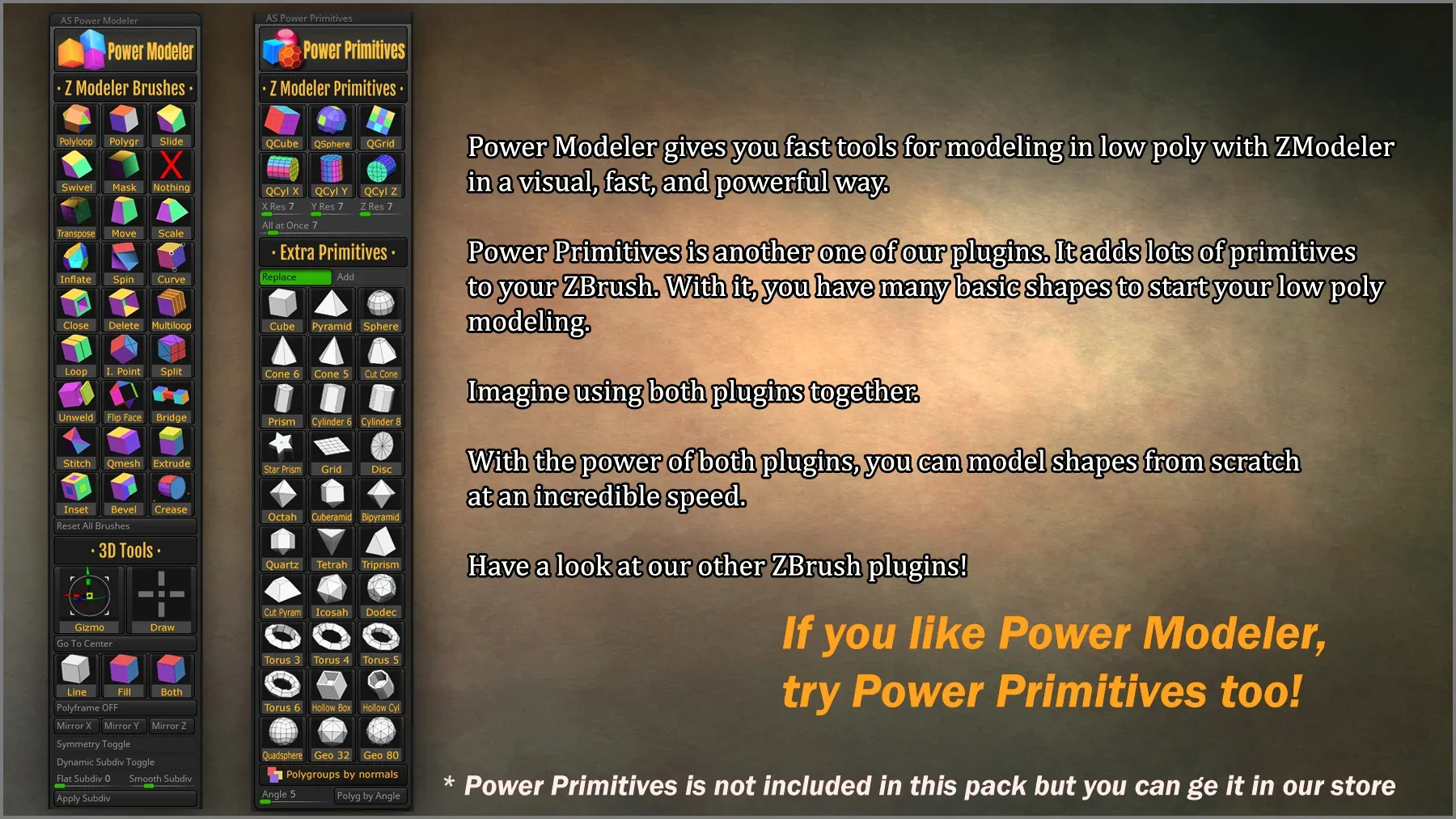 Power Modeler ZBrush Plugin