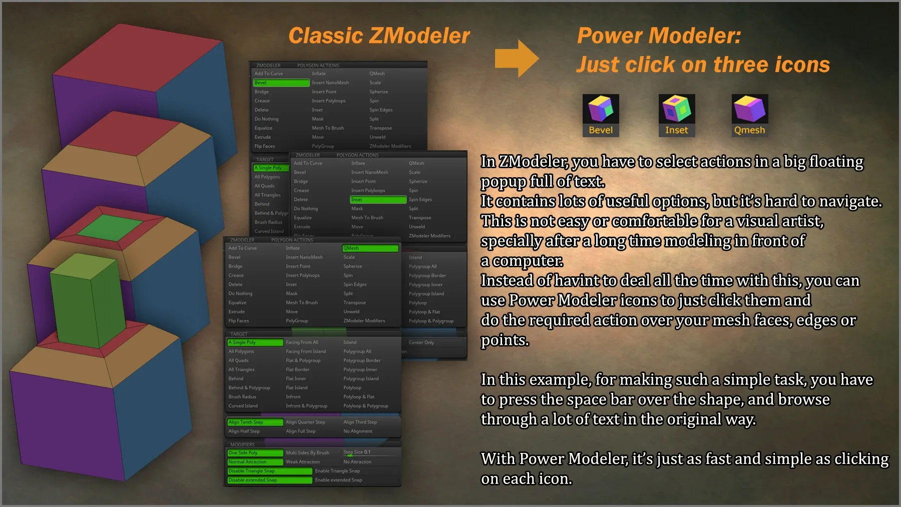 Power Modeler ZBrush Plugin