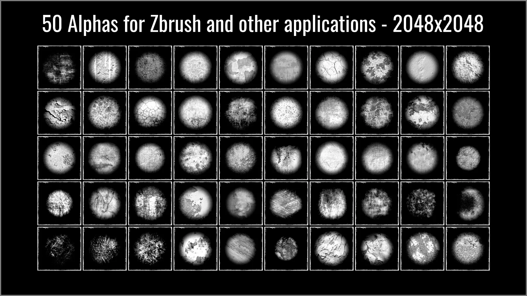 Grunge Maker: 200 ZBrush Brushes and 50 Alphas