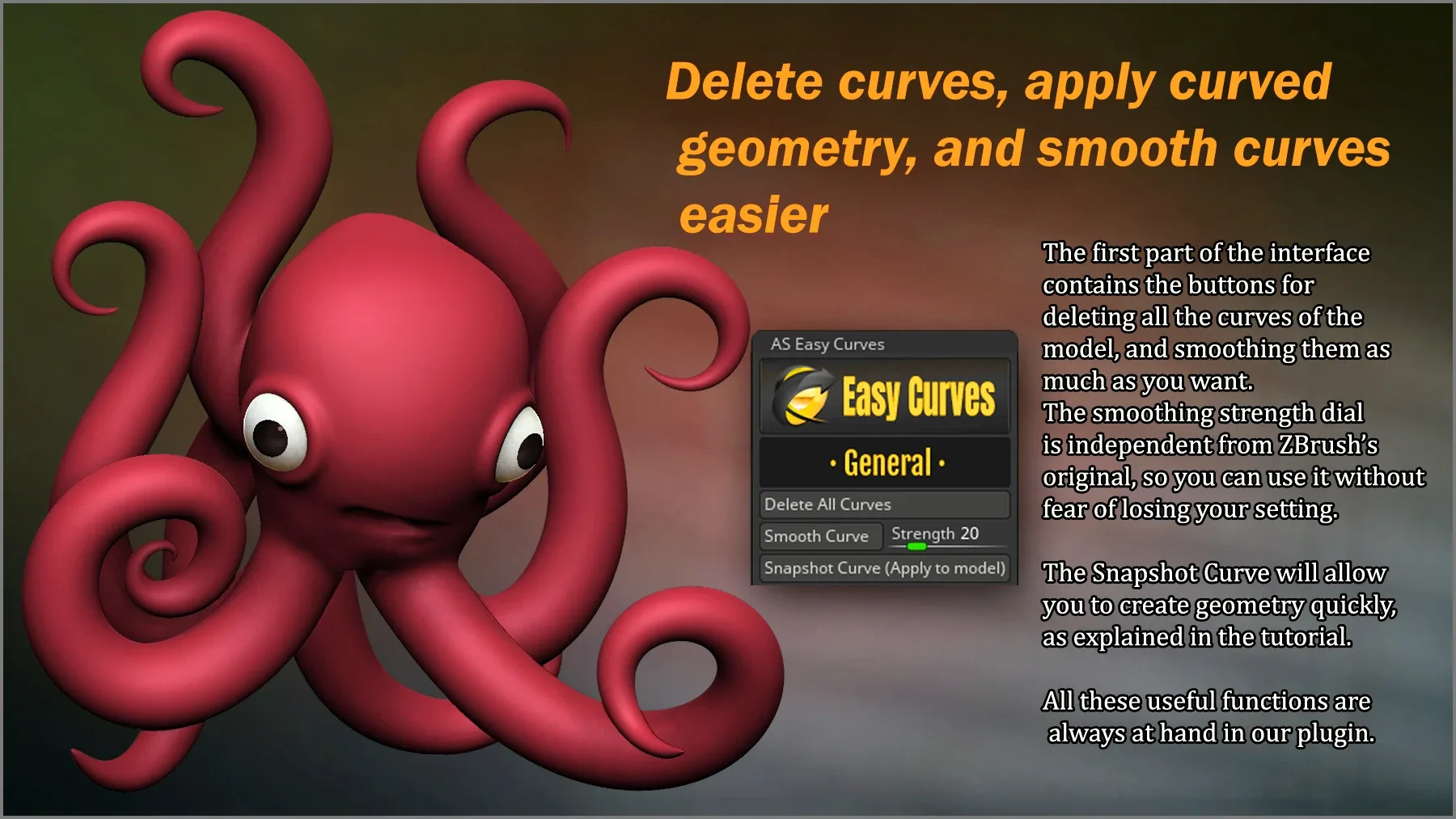 Easy Curves ZBrush Plugin and Curves Tutorial