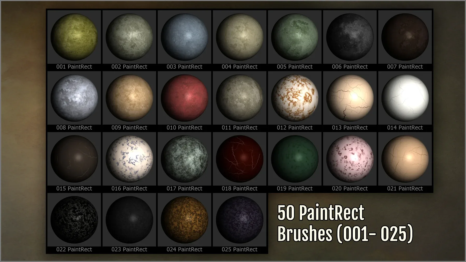 Marble Maker: 300 ZBrush Brushes, 50 Alphas, and 100 Seamless Textures