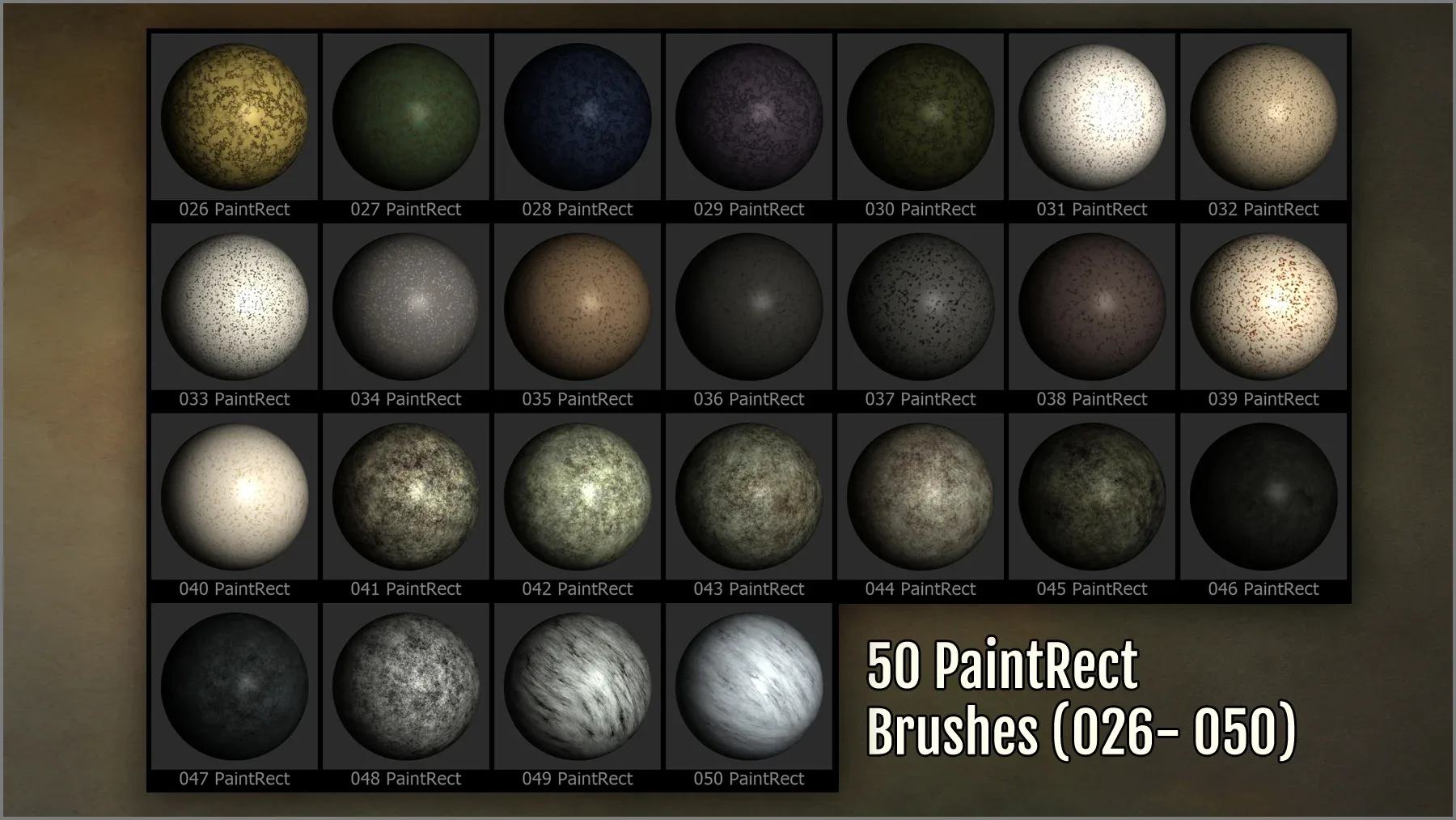 Marble Maker: 300 ZBrush Brushes, 50 Alphas, and 100 Seamless Textures