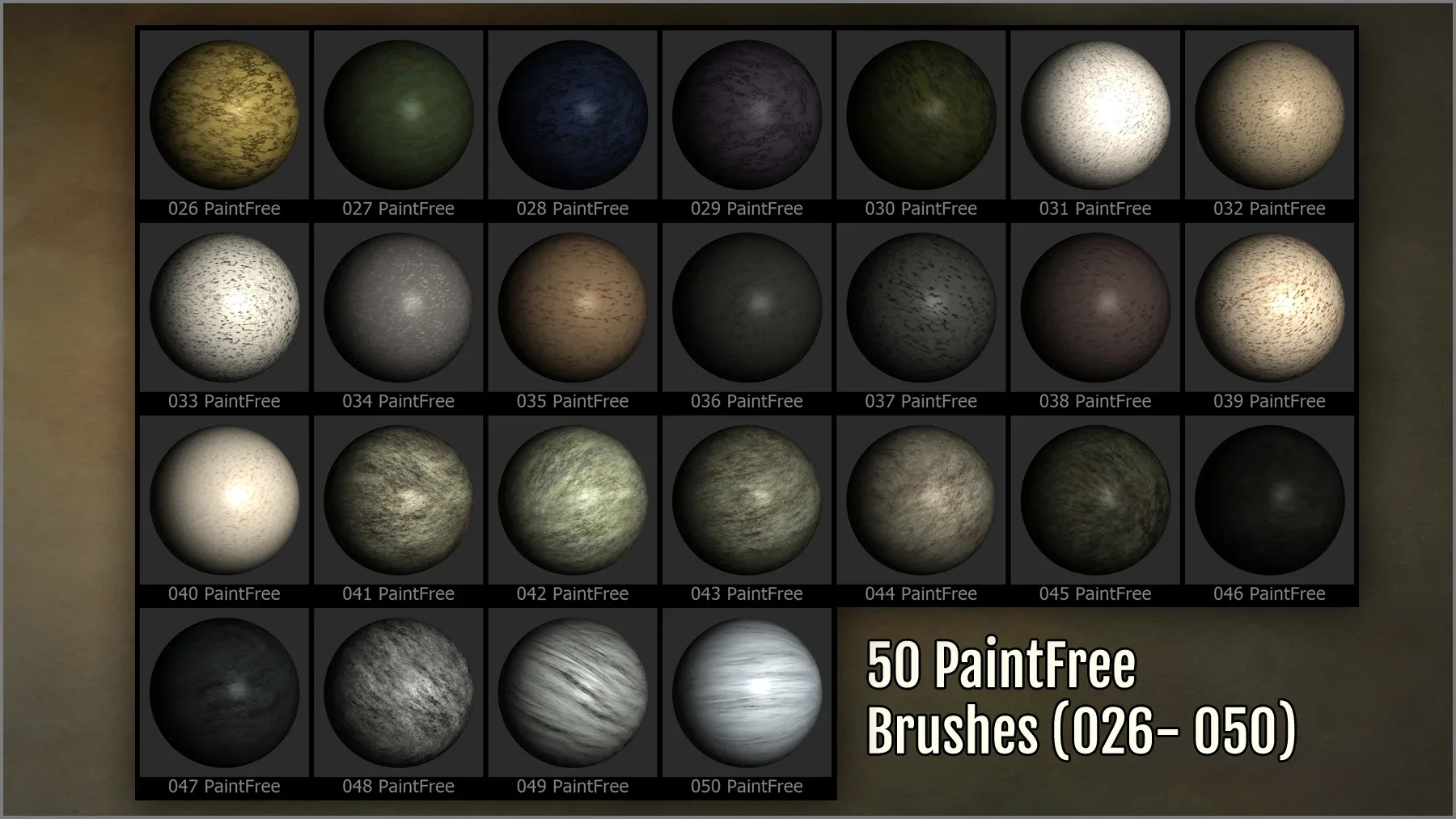 Marble Maker: 300 ZBrush Brushes, 50 Alphas, and 100 Seamless Textures