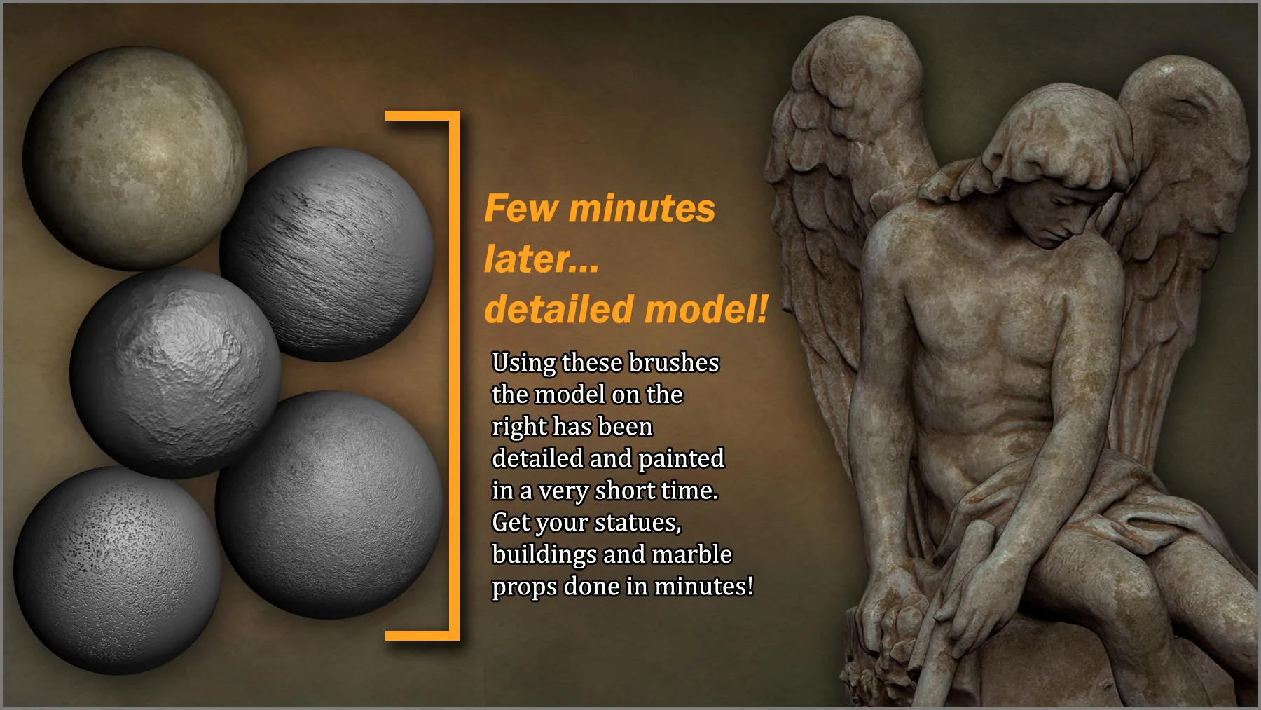 Marble Maker: 300 ZBrush Brushes, 50 Alphas, and 100 Seamless Textures