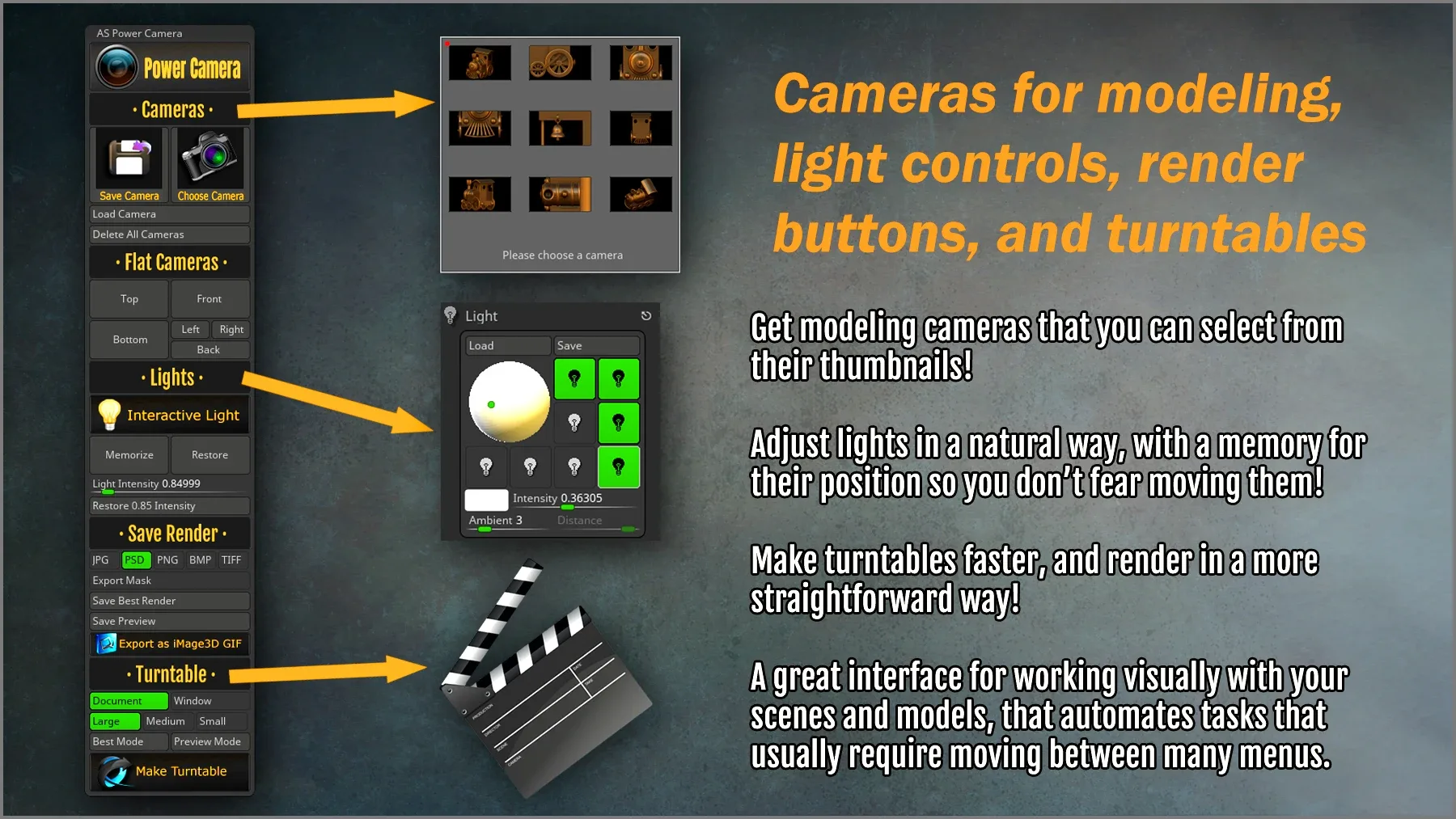 Power Camera ZBrush Plugin