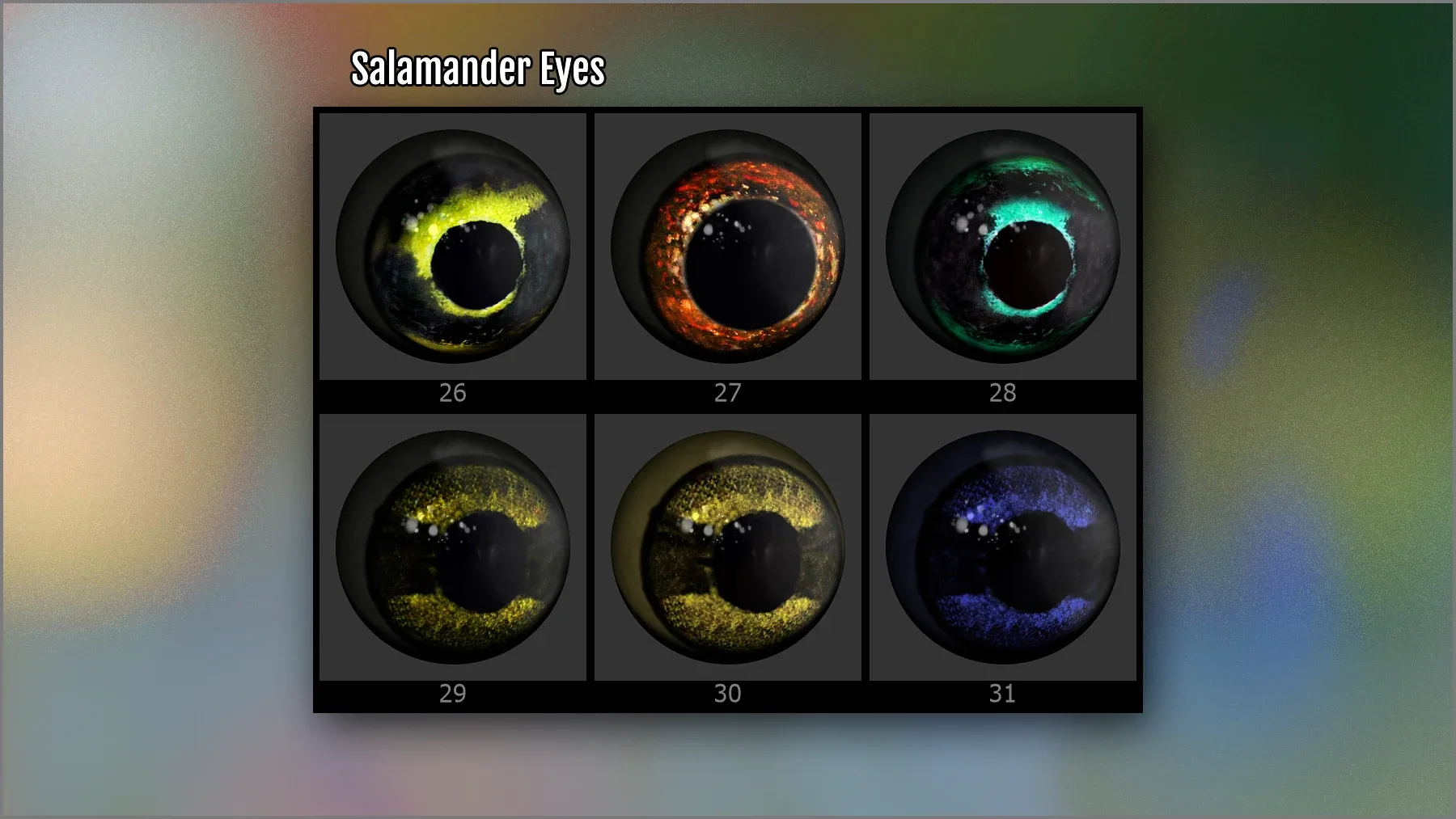 Animal Eye Maker: 128 Eyes and ZBrush Plugin