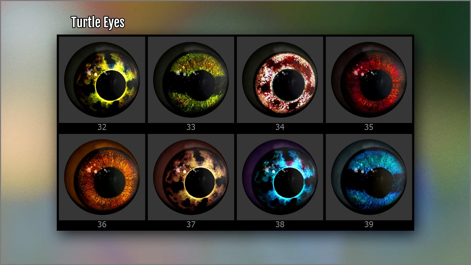 Animal Eye Maker: 128 Eyes and ZBrush Plugin