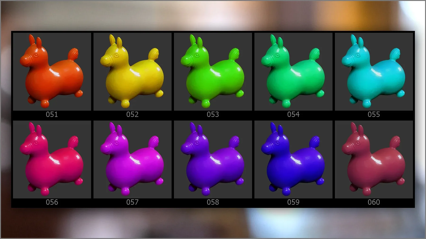 Matcaps Megapack: 100 Plastic And Rubber For ZBrush