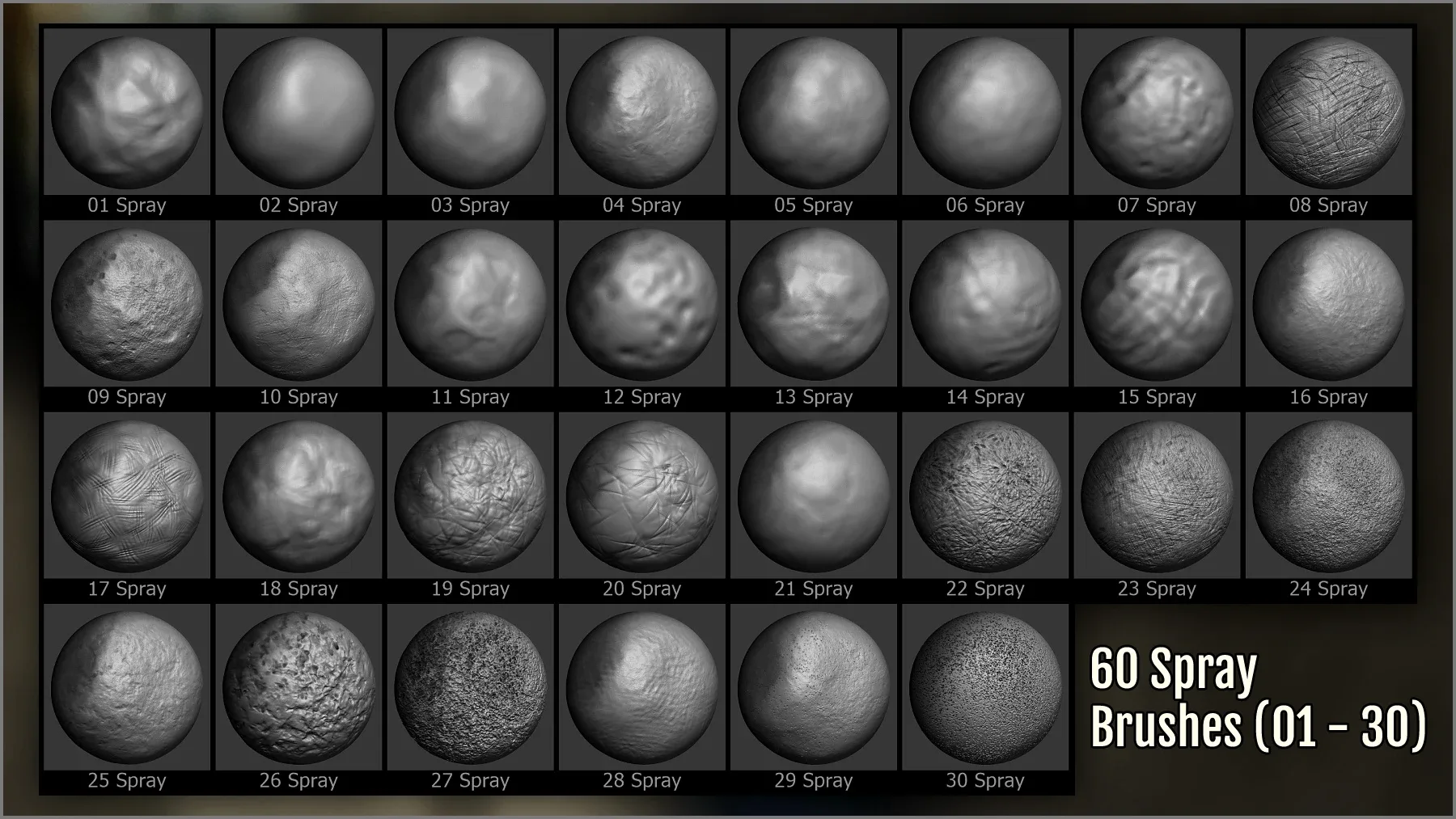 Deform And Decay Maker: 300 ZBrush Brushes And 60 Alphas