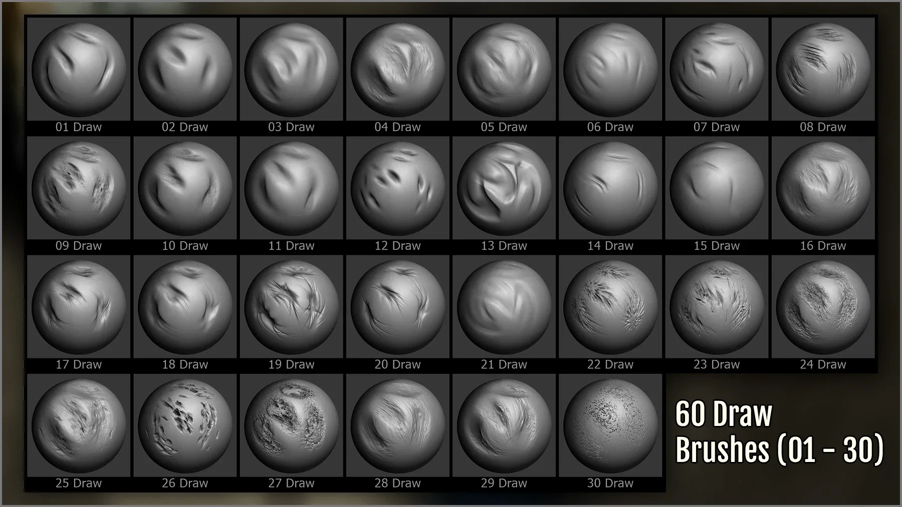 Deform And Decay Maker: 300 ZBrush Brushes And 60 Alphas