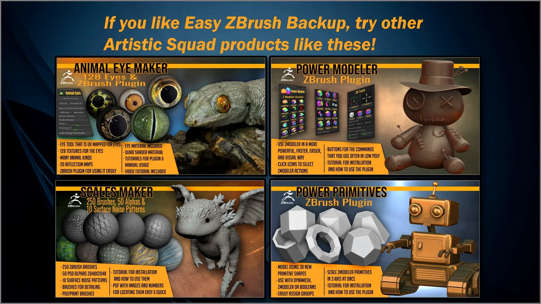 Easy ZBrush Backup