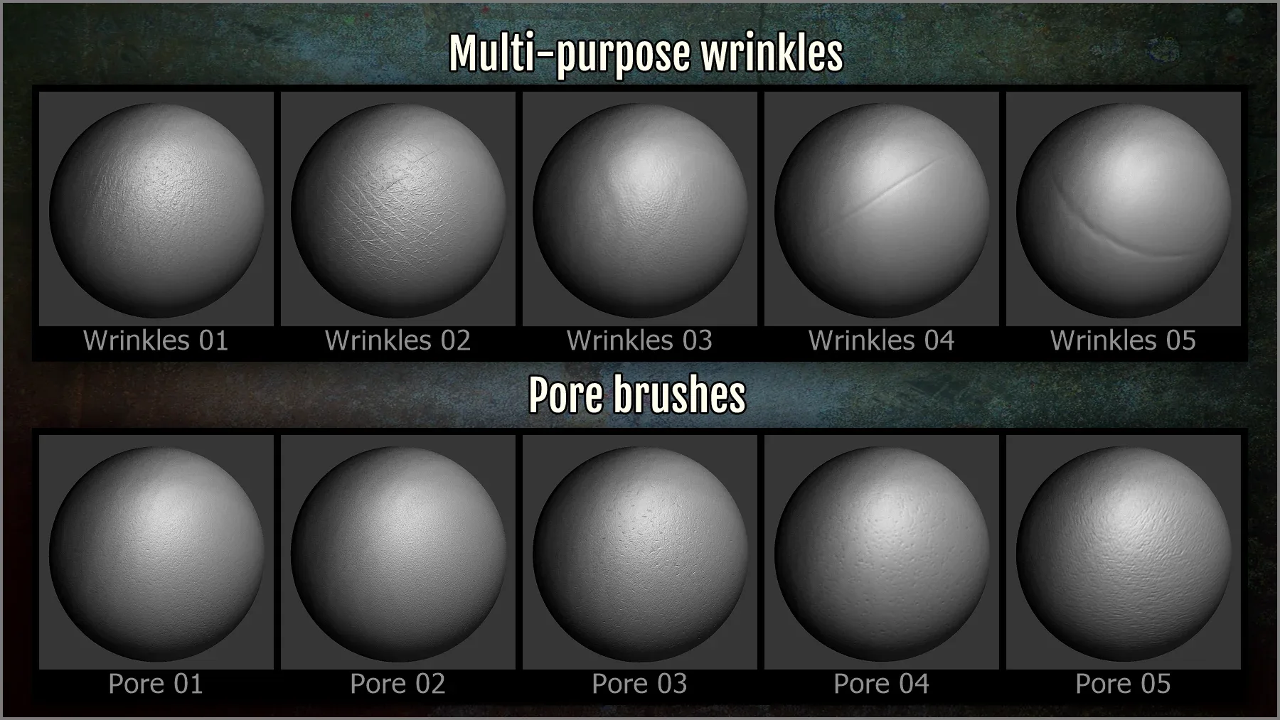 Body Details Maker 124 ZBrush Brushes And 90 Alphas
