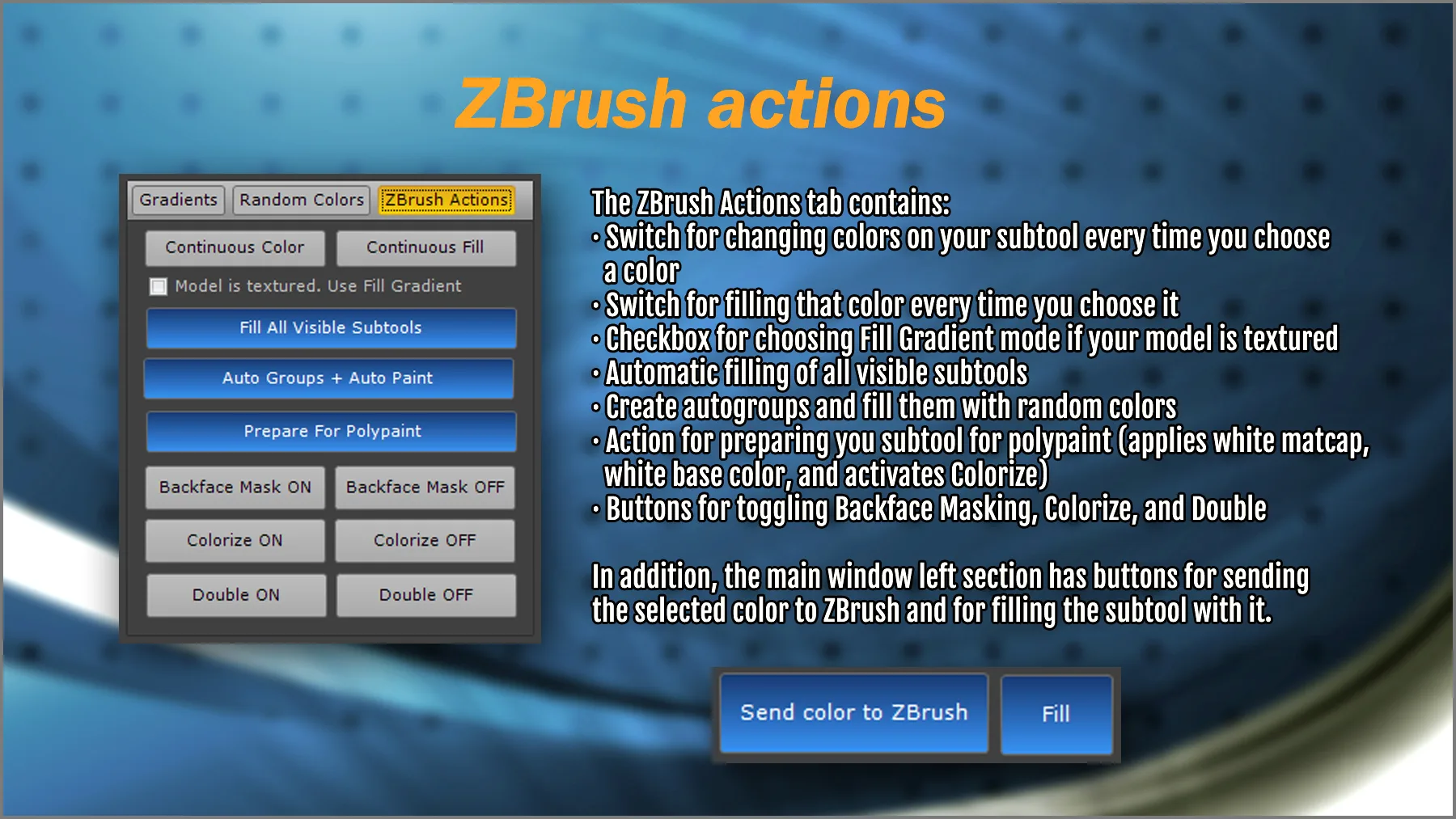 Power Paint color and palette maker for ZBrush and all your apps